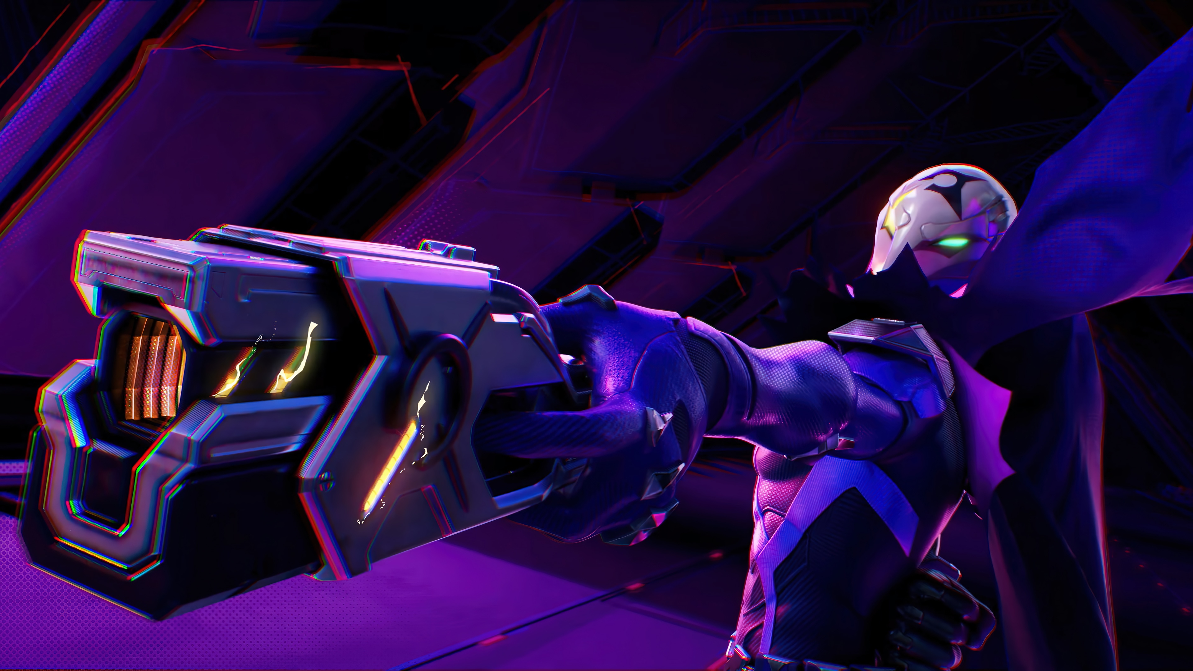 Jhin from League of Legends holding a large gun HD Wallpaper