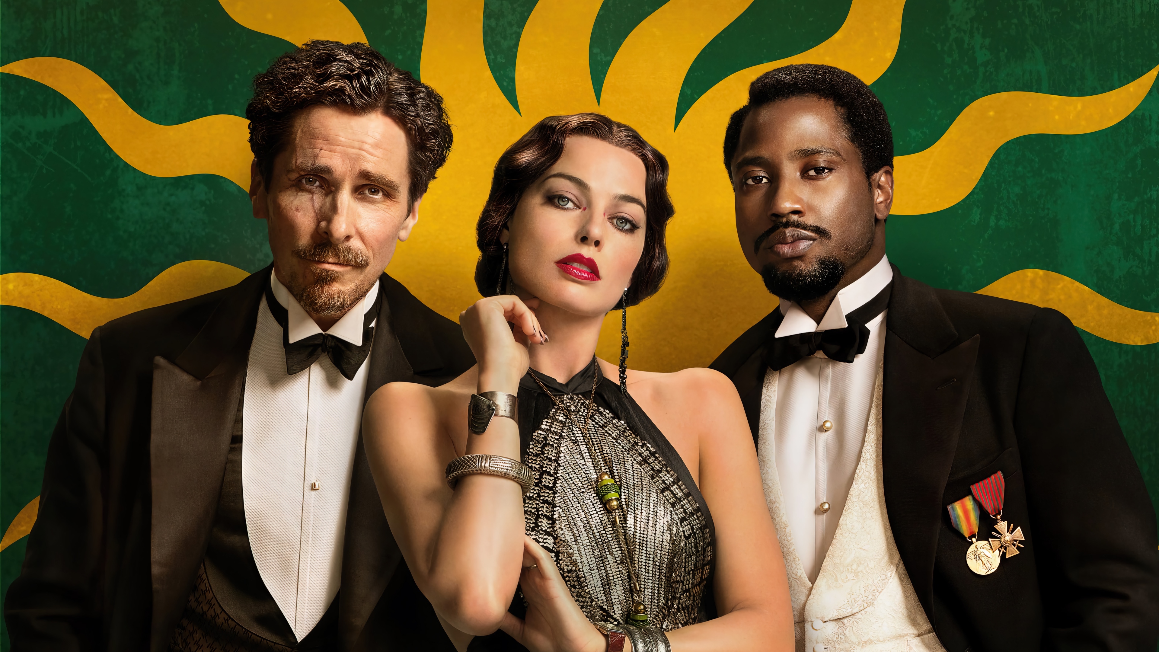 Amsterdam 2022 Christian Bale, Margot Robbie, John David Washington 4K HD Wallpaper