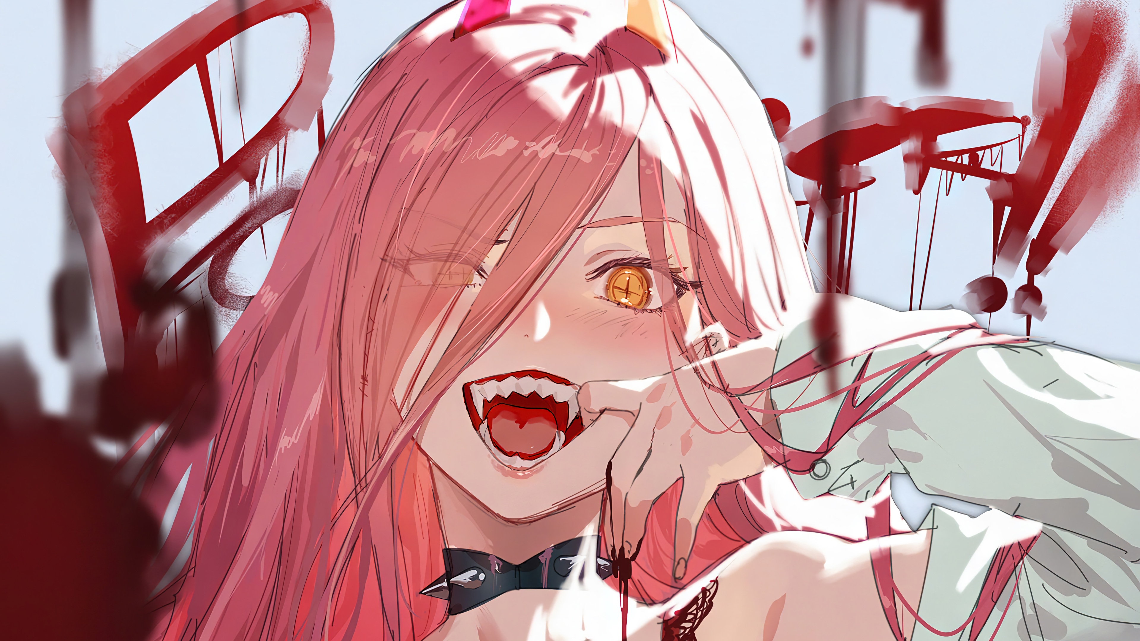 Power from Chainsaw Man 4K HD Wallpaper