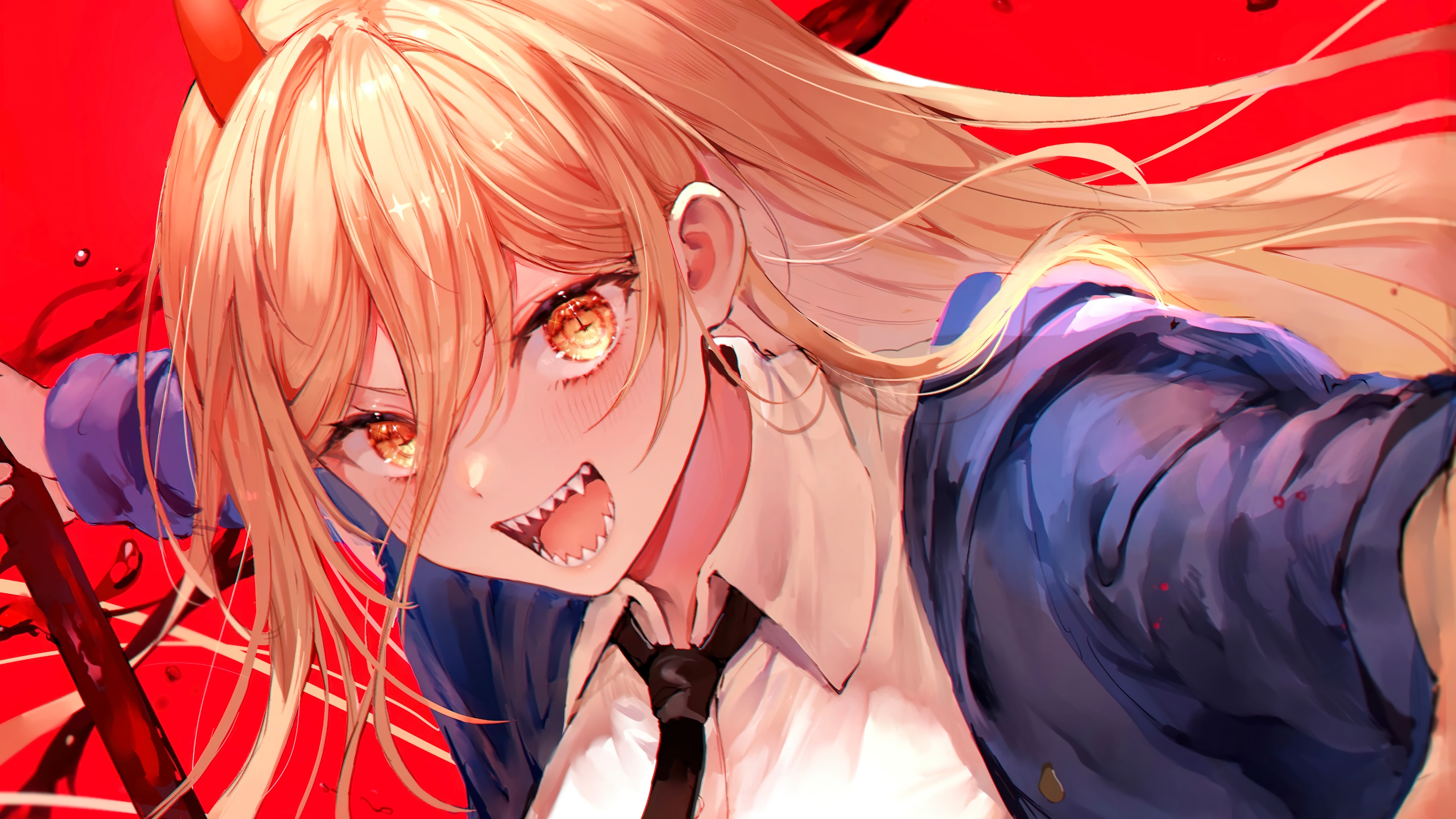 Power from Chainsaw Man 4K HD Wallpaper