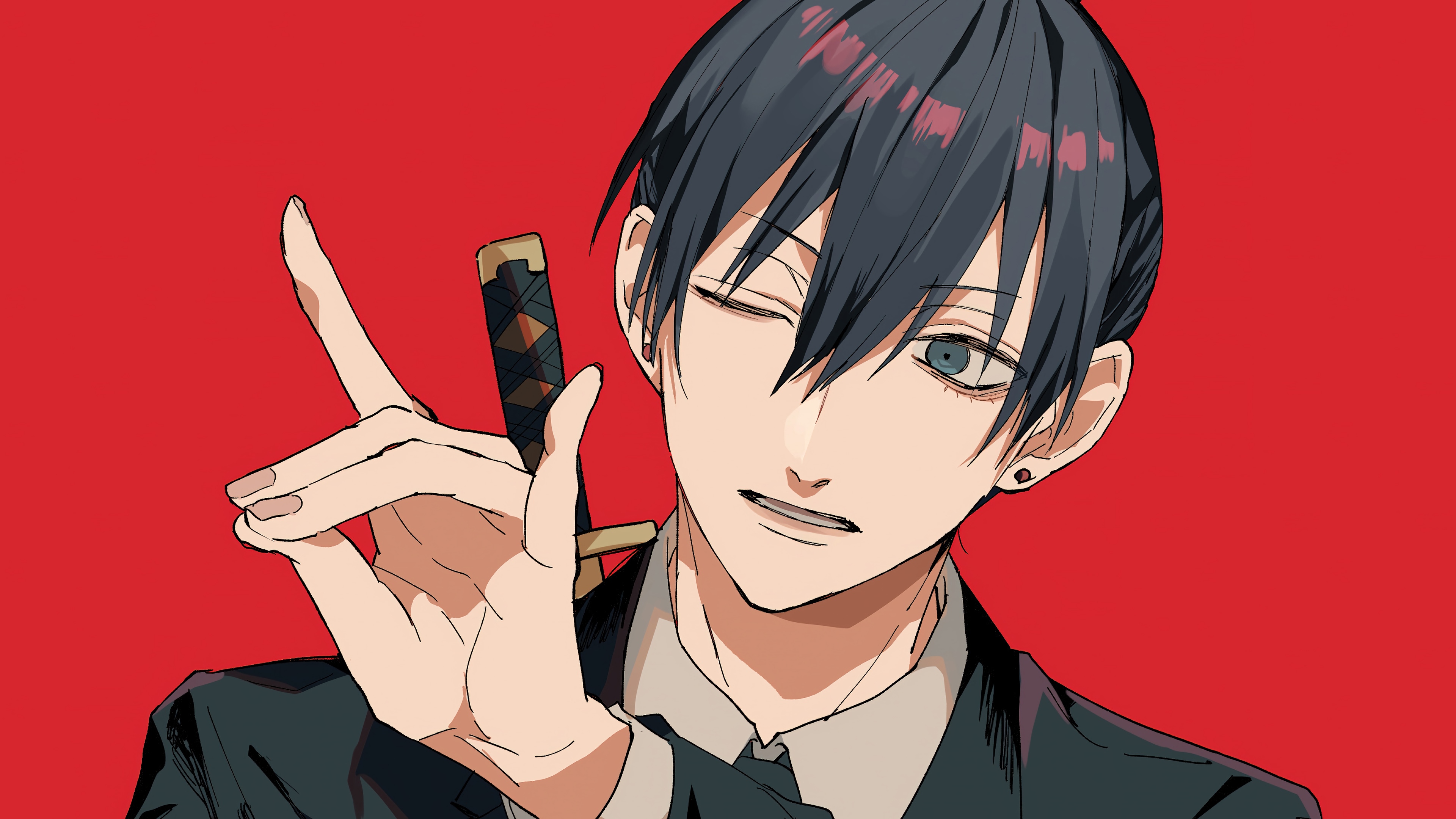 Aki Hayakawa from Chainsaw Man 4K HD Wallpaper