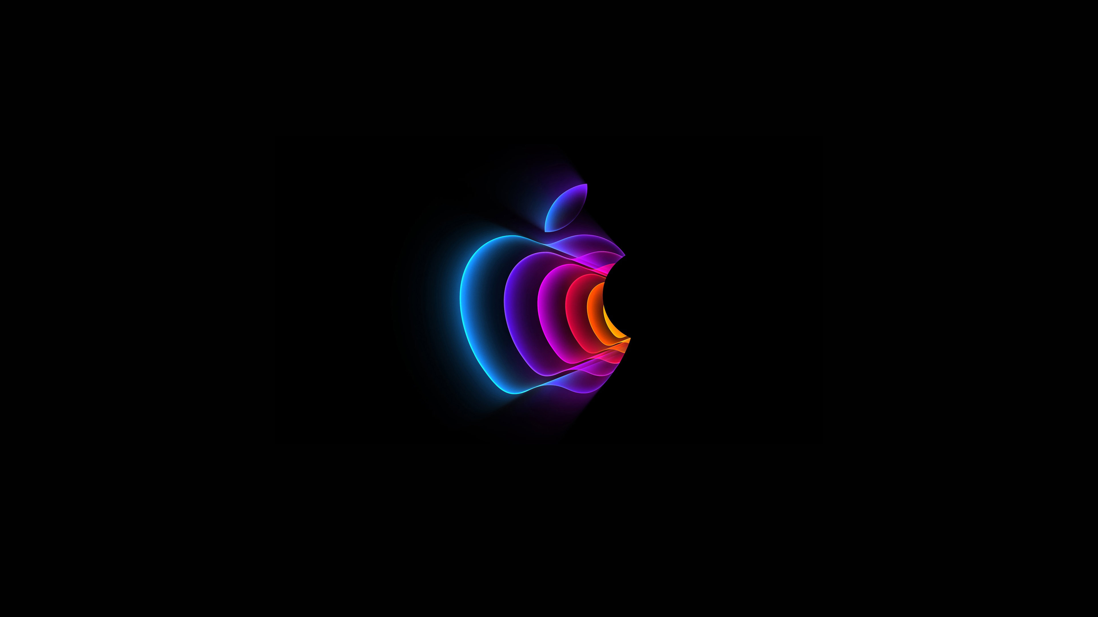 Colorful Apple Logo 4K HD Wallpaper