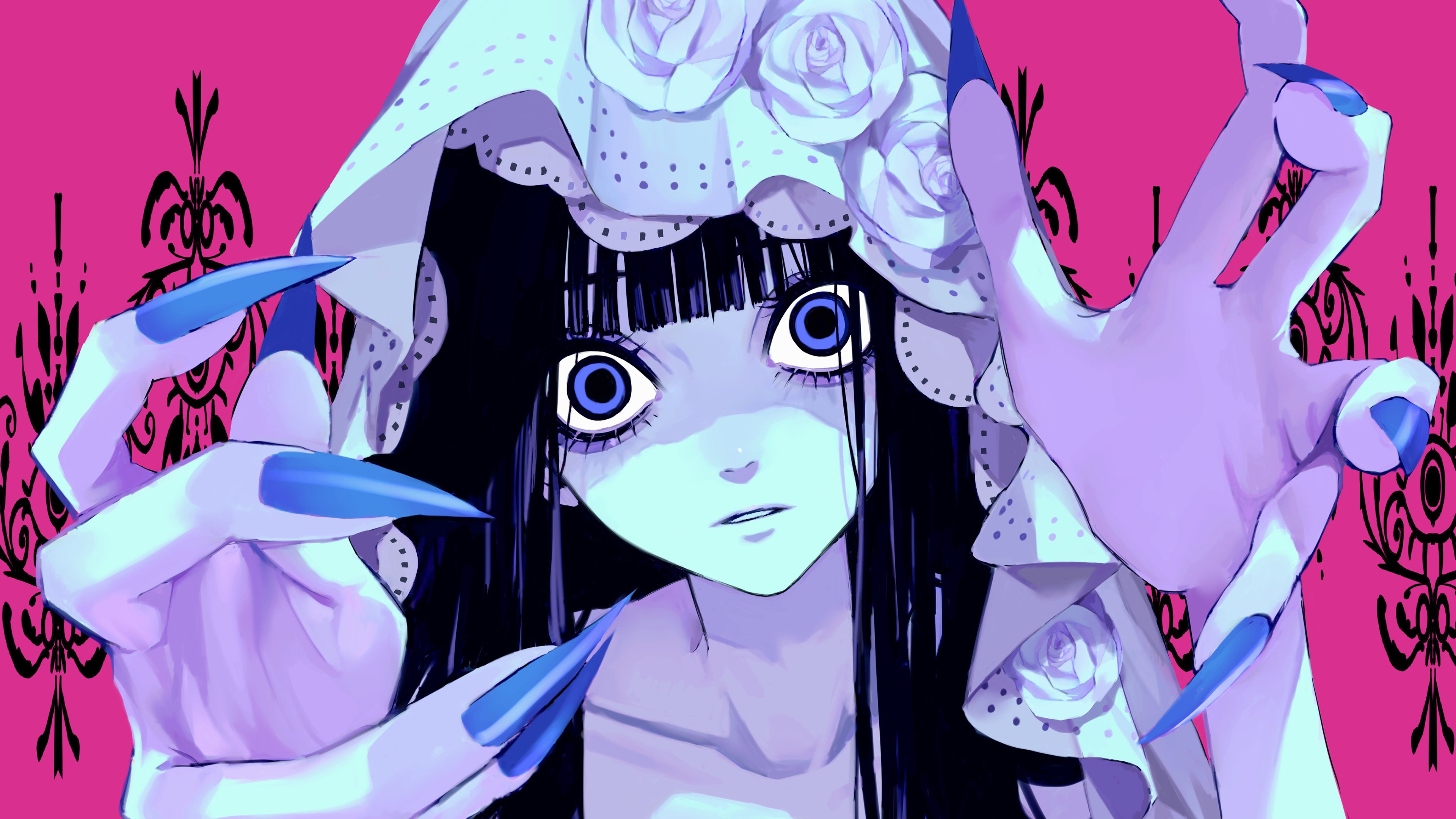 Scary Ghost Bride Anime Girl 4K HD Wallpaper