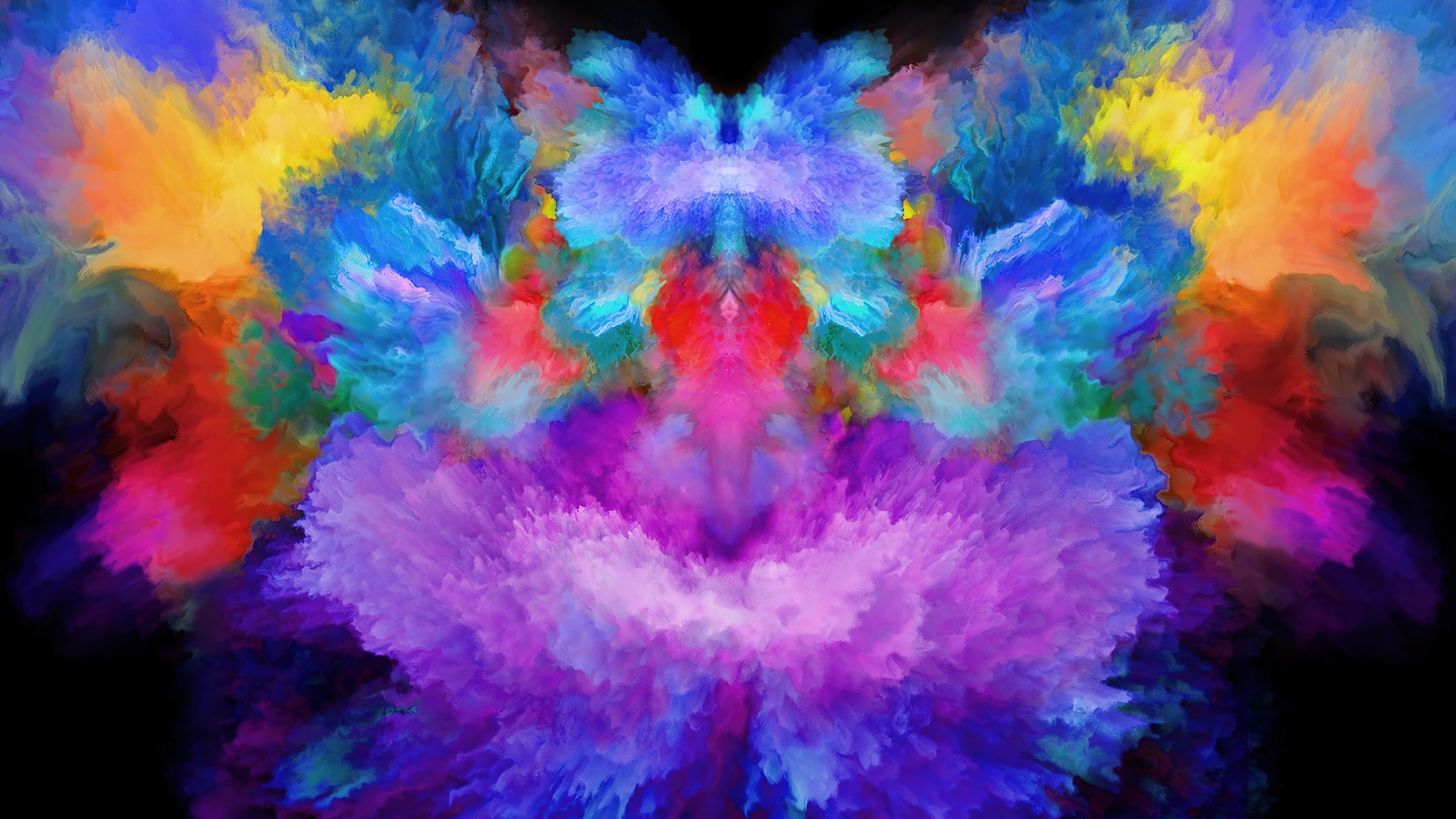 Samsung Galaxy 4K Abstract Color Explosion HD Wallpaper