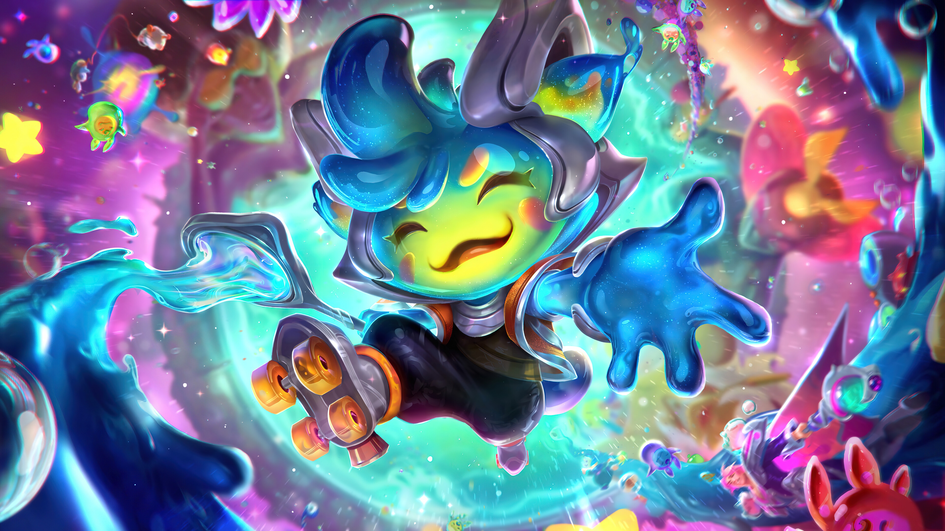 Space Groove Teemo Splash Art 4K HD Wallpaper