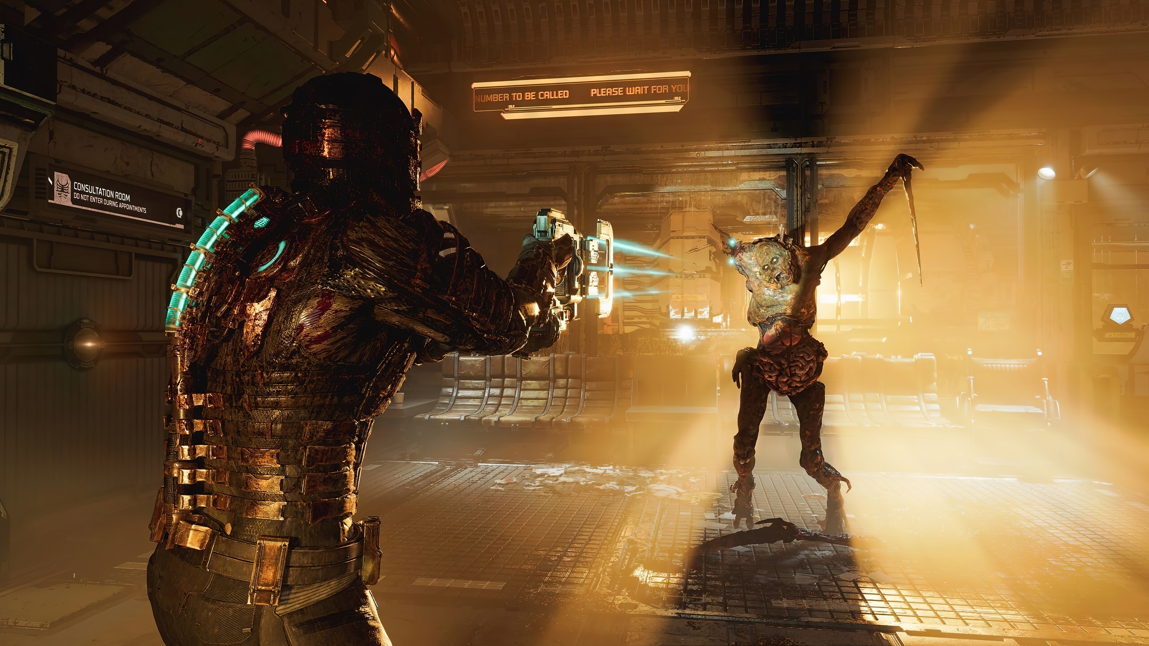 Dead Space 2023 Necromorph fight 4K HD Wallpaper