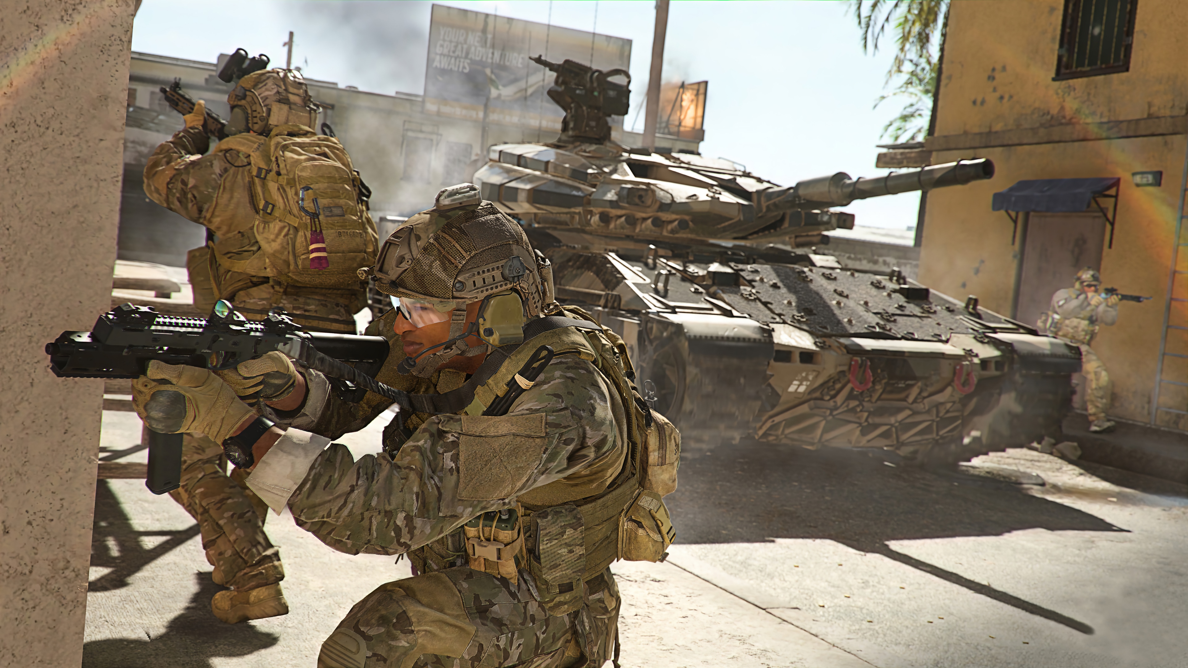 Call of Duty: Modern Warfare 2 soldiers and tank HD Wallpaper