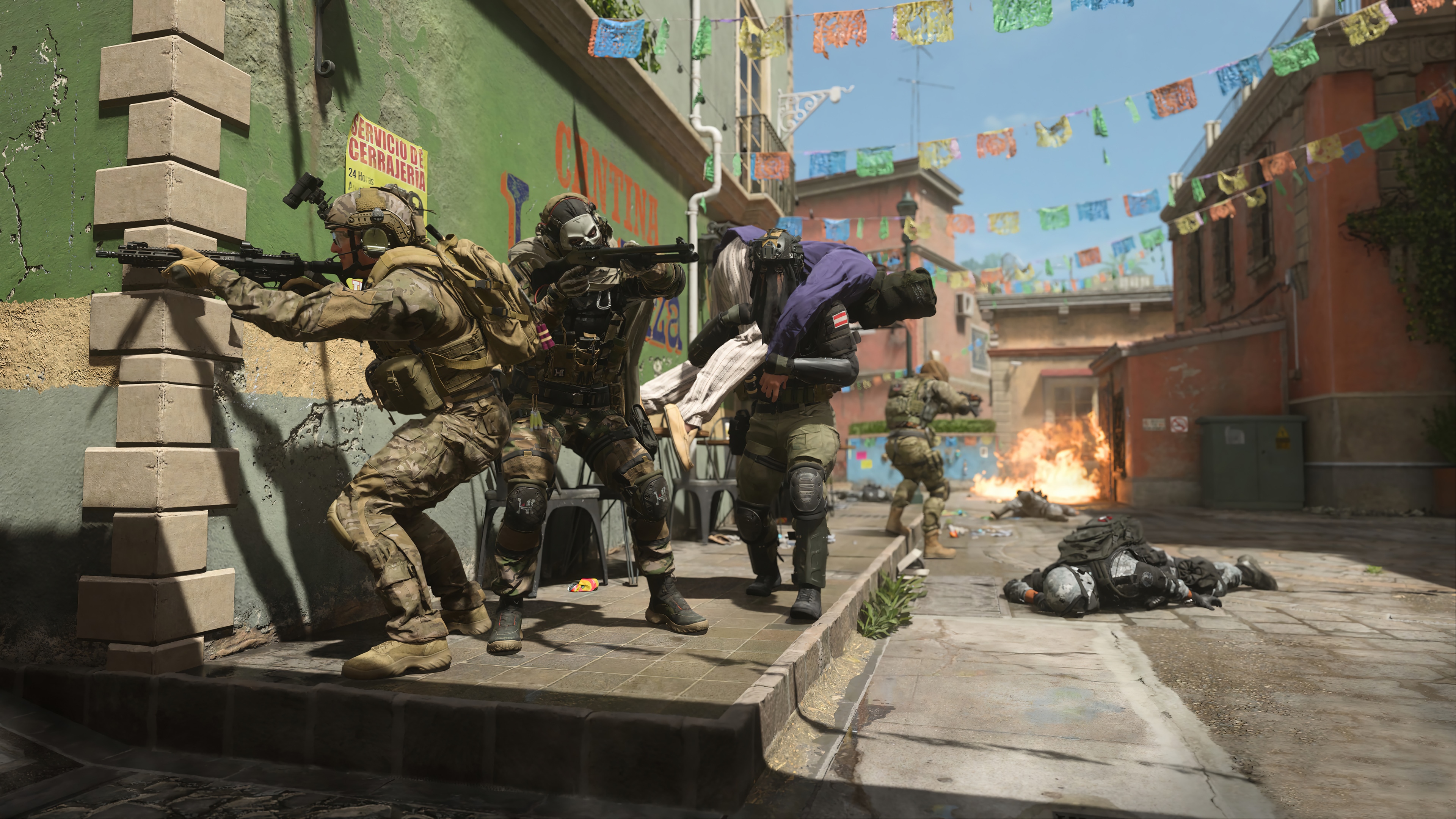 Call of Duty: Modern Warfare 2 soldiers in combat HD Wallpaper