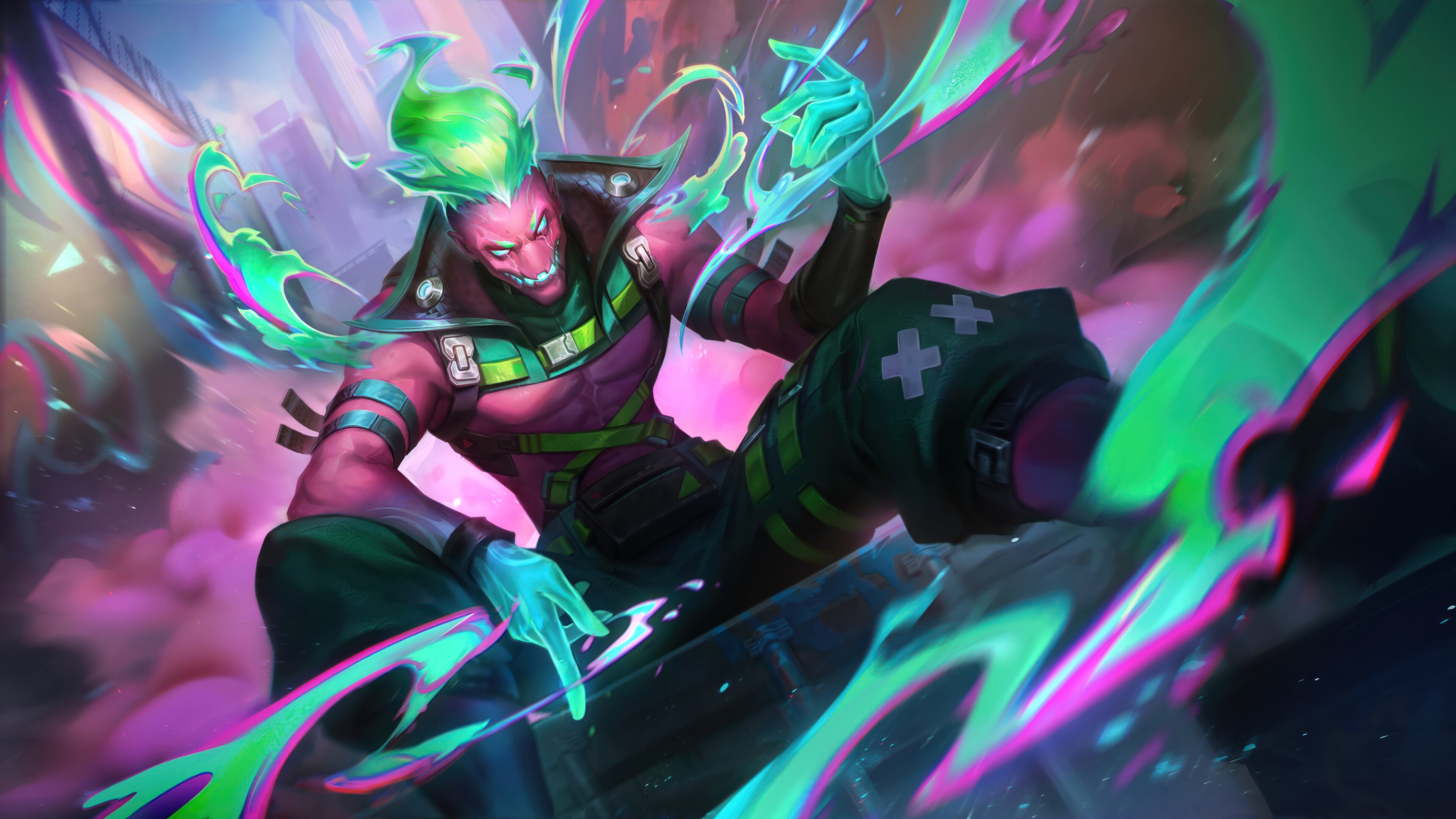 Street Demon Brand Splash Art 4K HD Wallpaper
