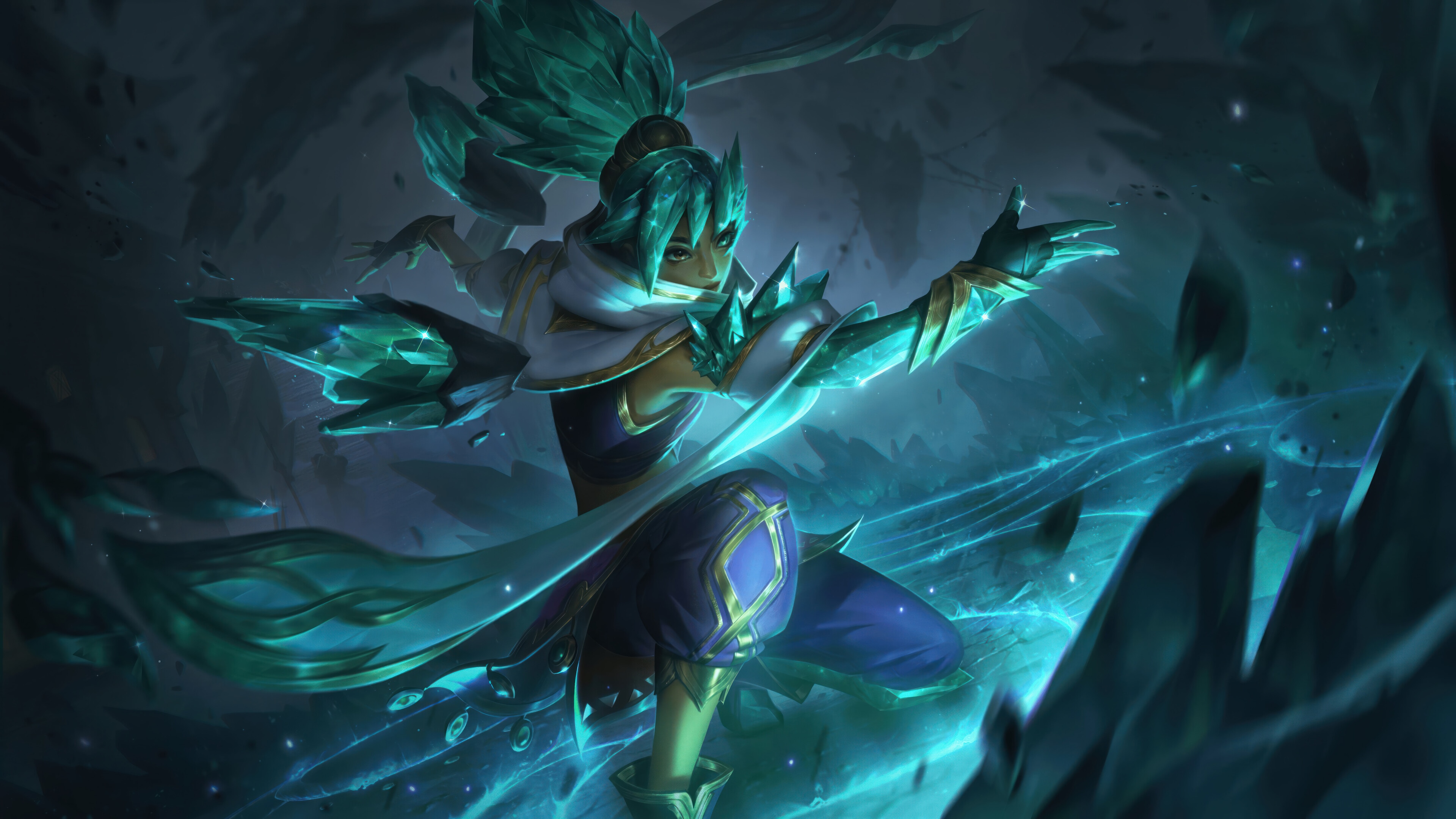 Taliyah Splash Art from League of Legends 4K HD Wallpaper