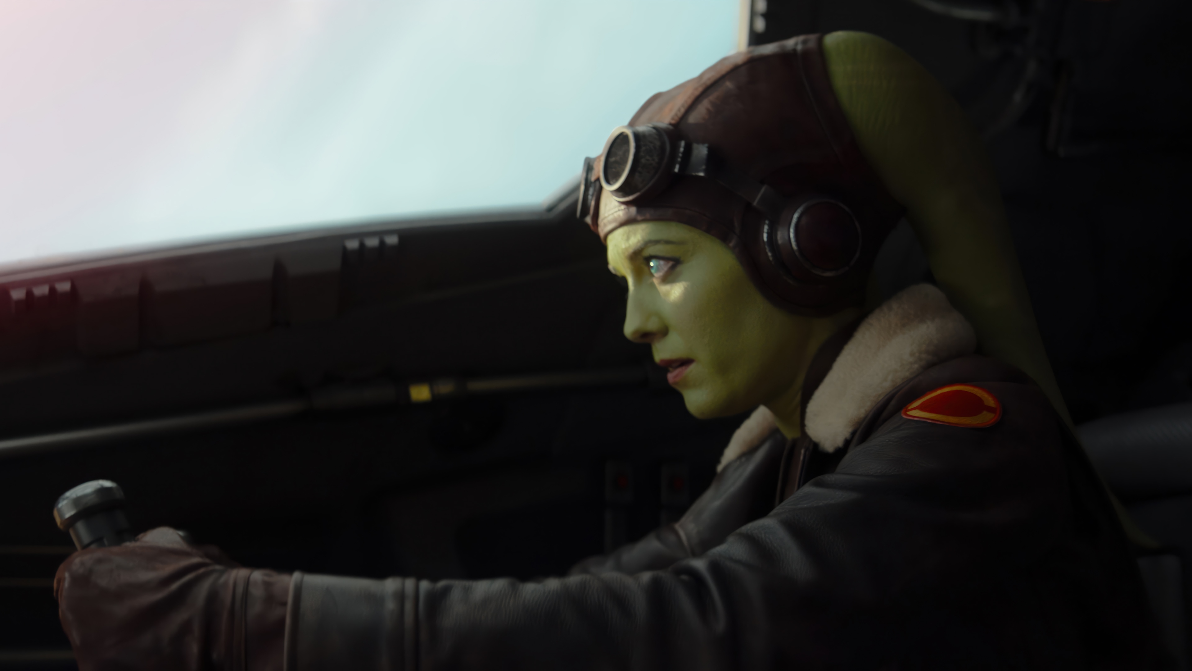 Hera Syndulla piloting a ship in 4K HD Wallpaper