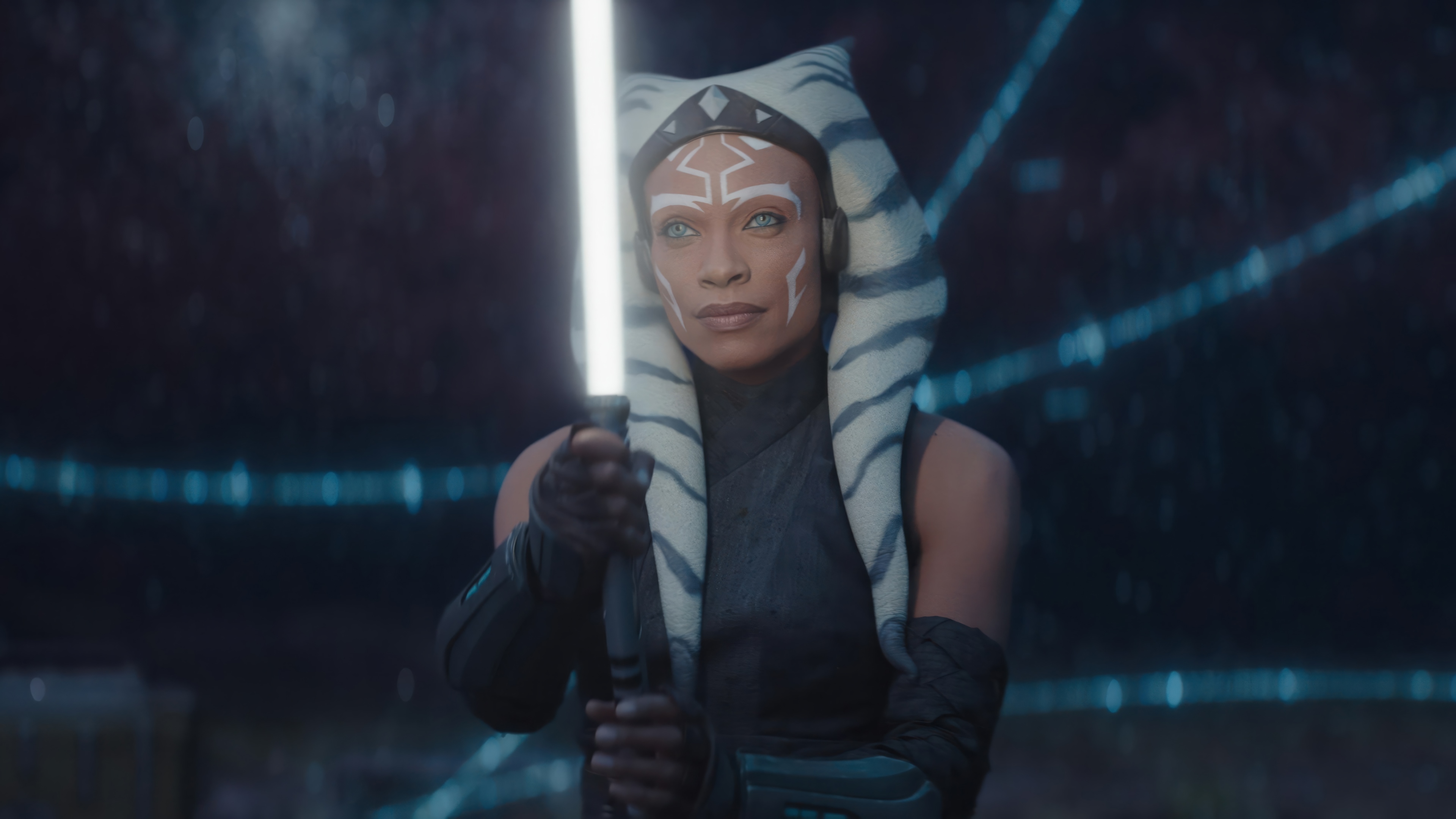 Ahsoka Tano with a Lightsaber in Star Wars 4K HD Wallpaper