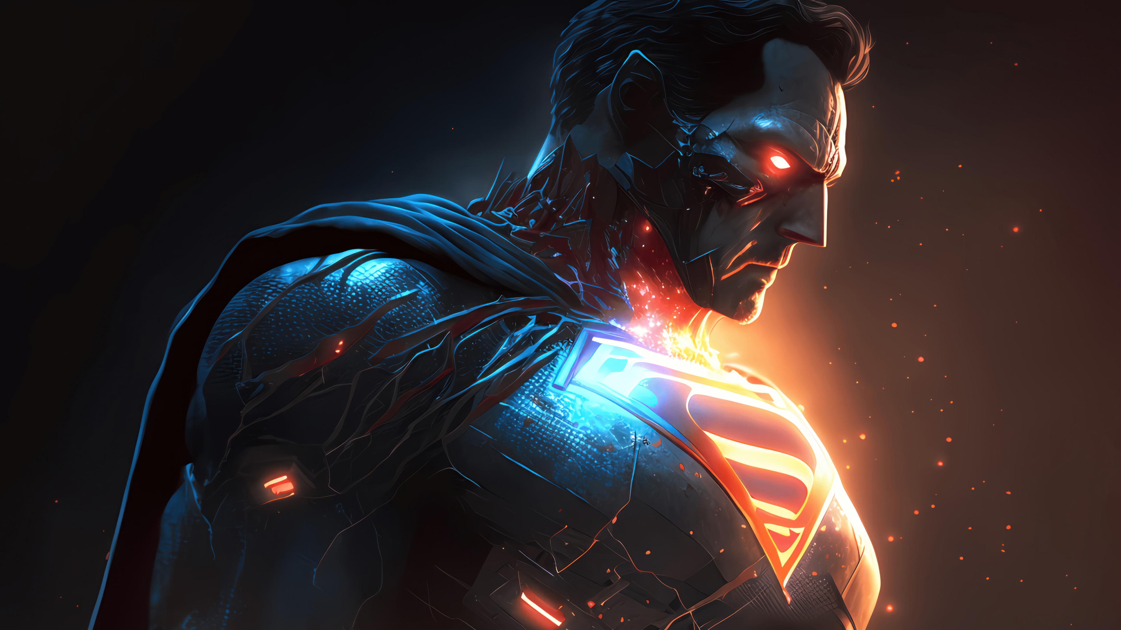 Cybernetic Superman 4K HD Wallpaper