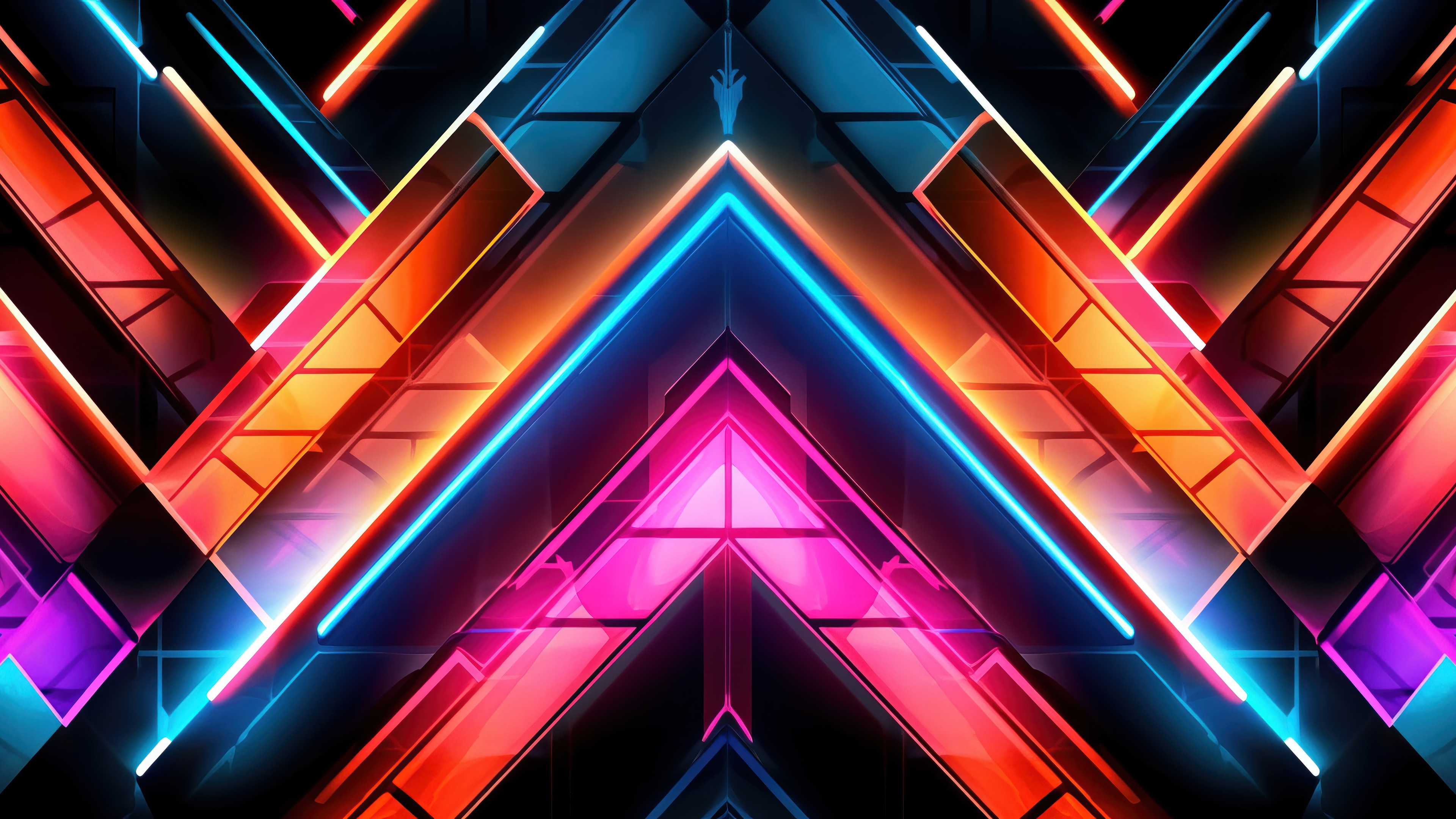 Colorful Abstract Digital 4K Background HD Wallpaper