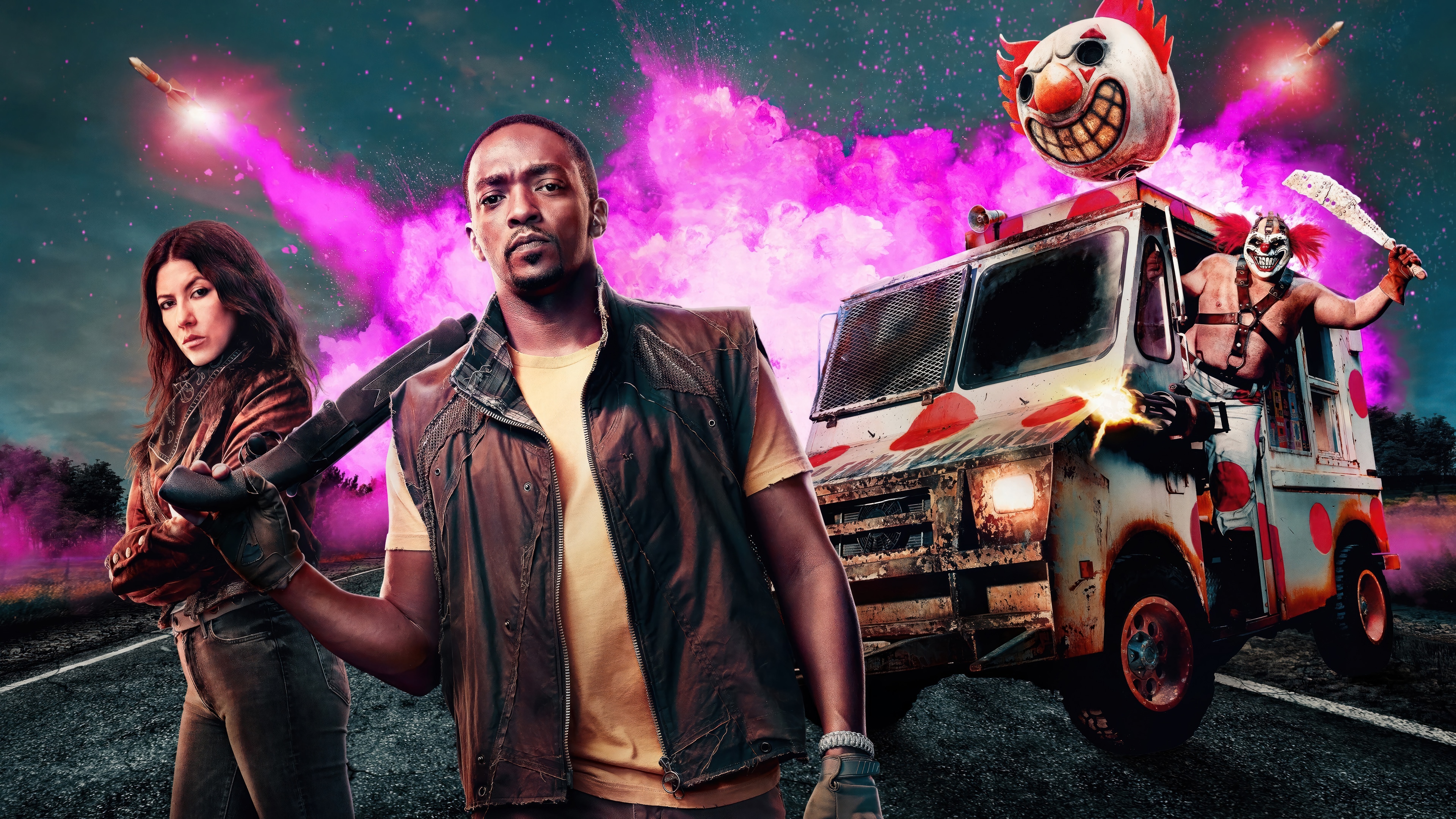 Twisted Metal TV Series: John Doe, Quiet, and Sweet Tooth HD Wallpaper