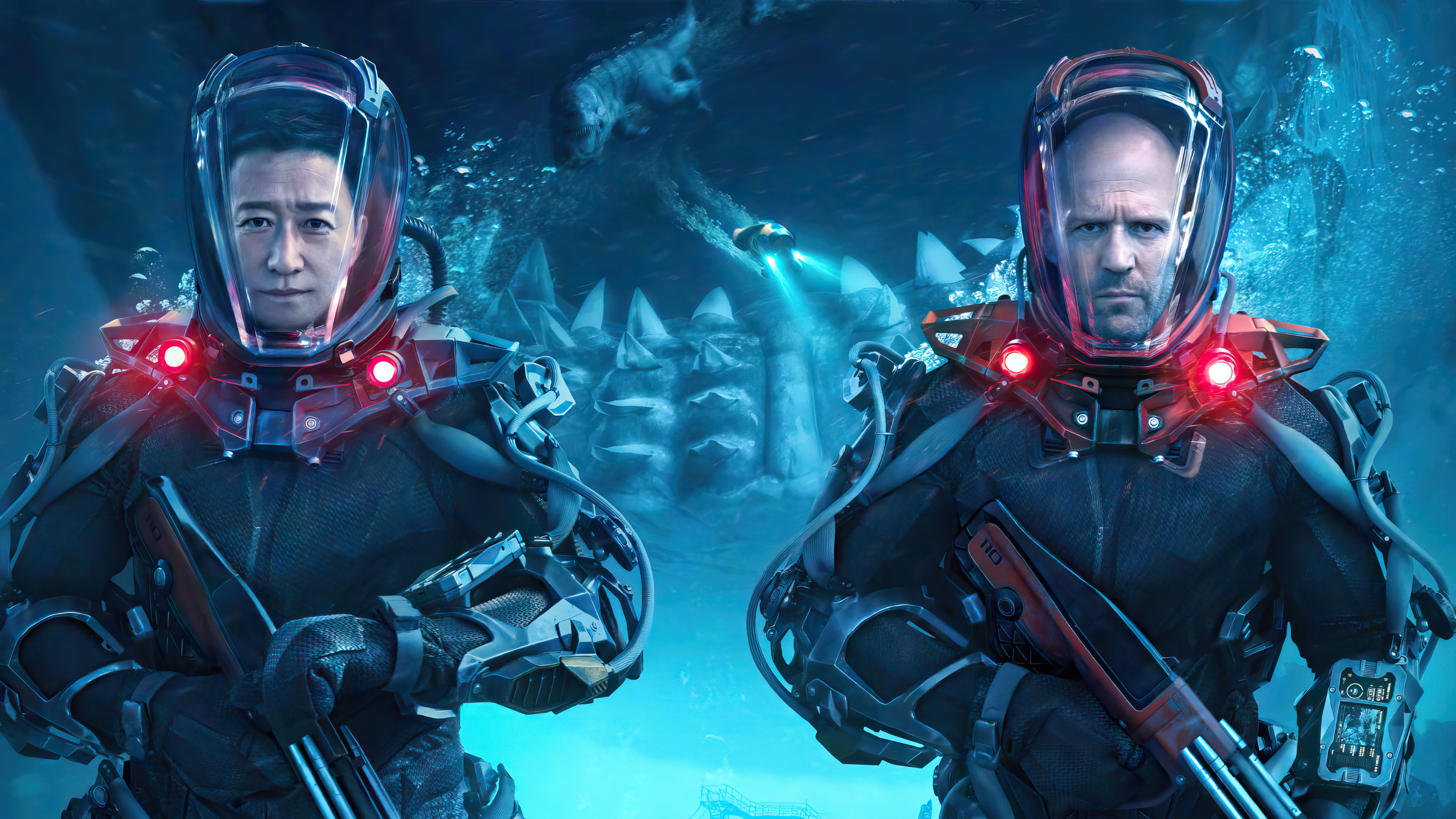Meg 2: The Trench 4K HD Wallpaper