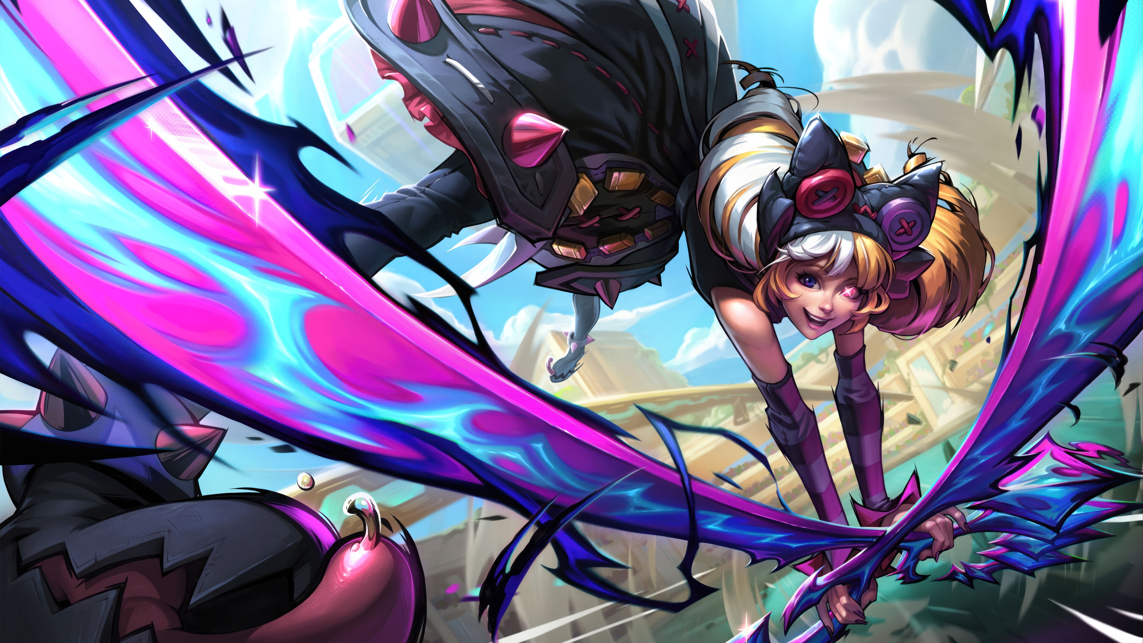 Soul Fighter Gwen League of Legends Splash Art 4K HD Wallpaper