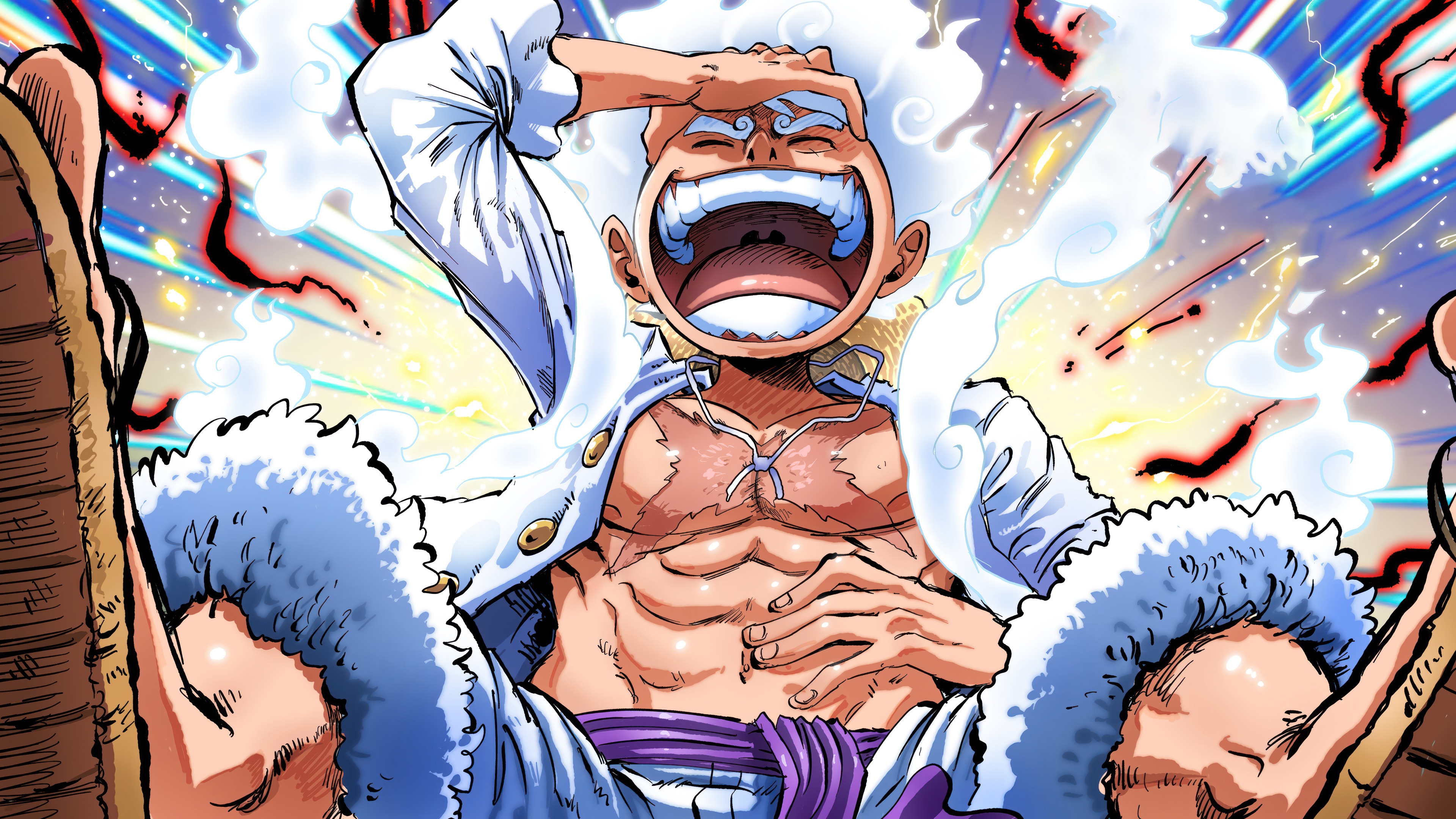 Monkey D. Luffy in Gear 5, One Piece 4K HD Wallpaper