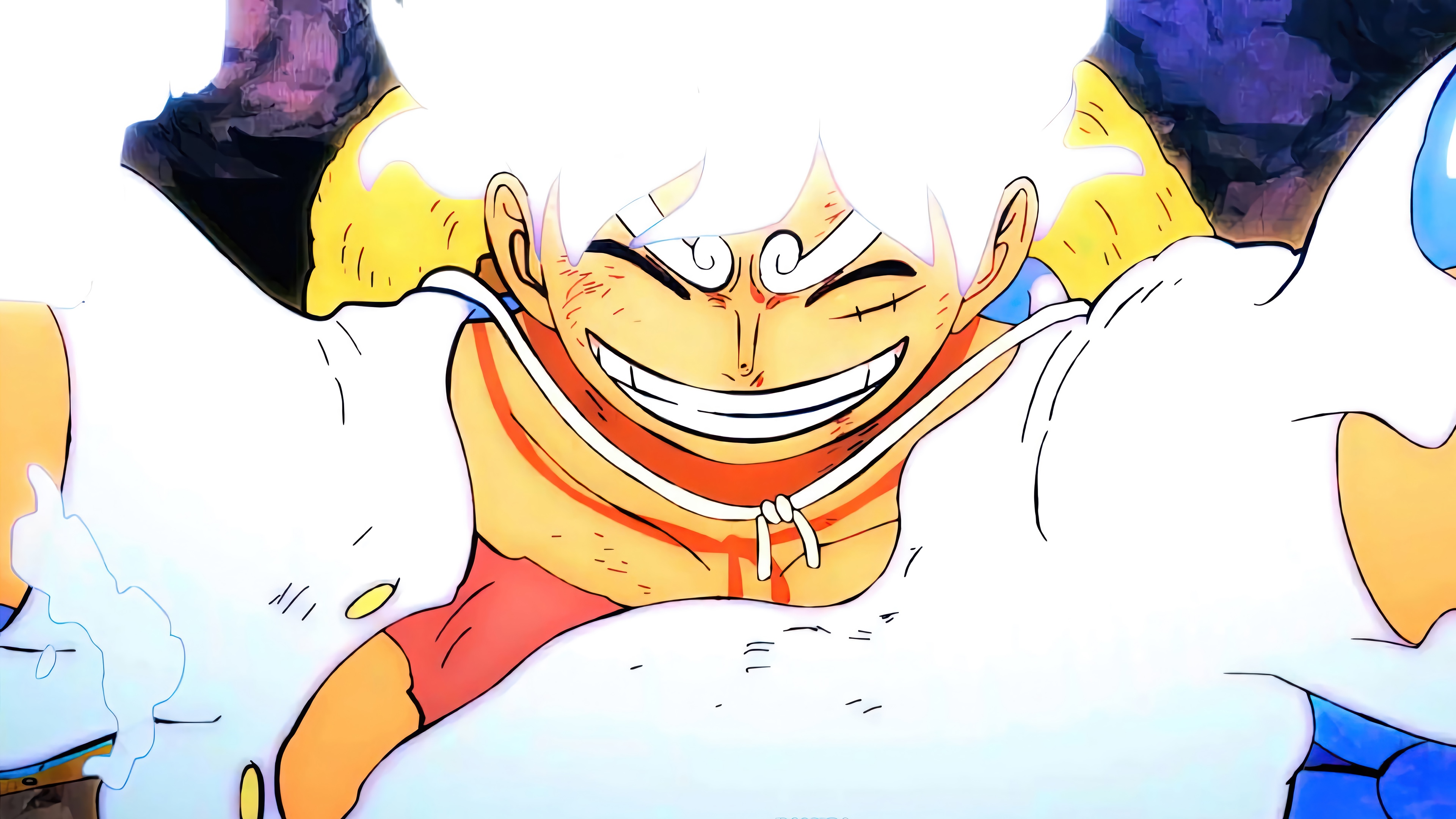 Monkey D. Luffy Gear 5 One Piece 4K HD Wallpaper