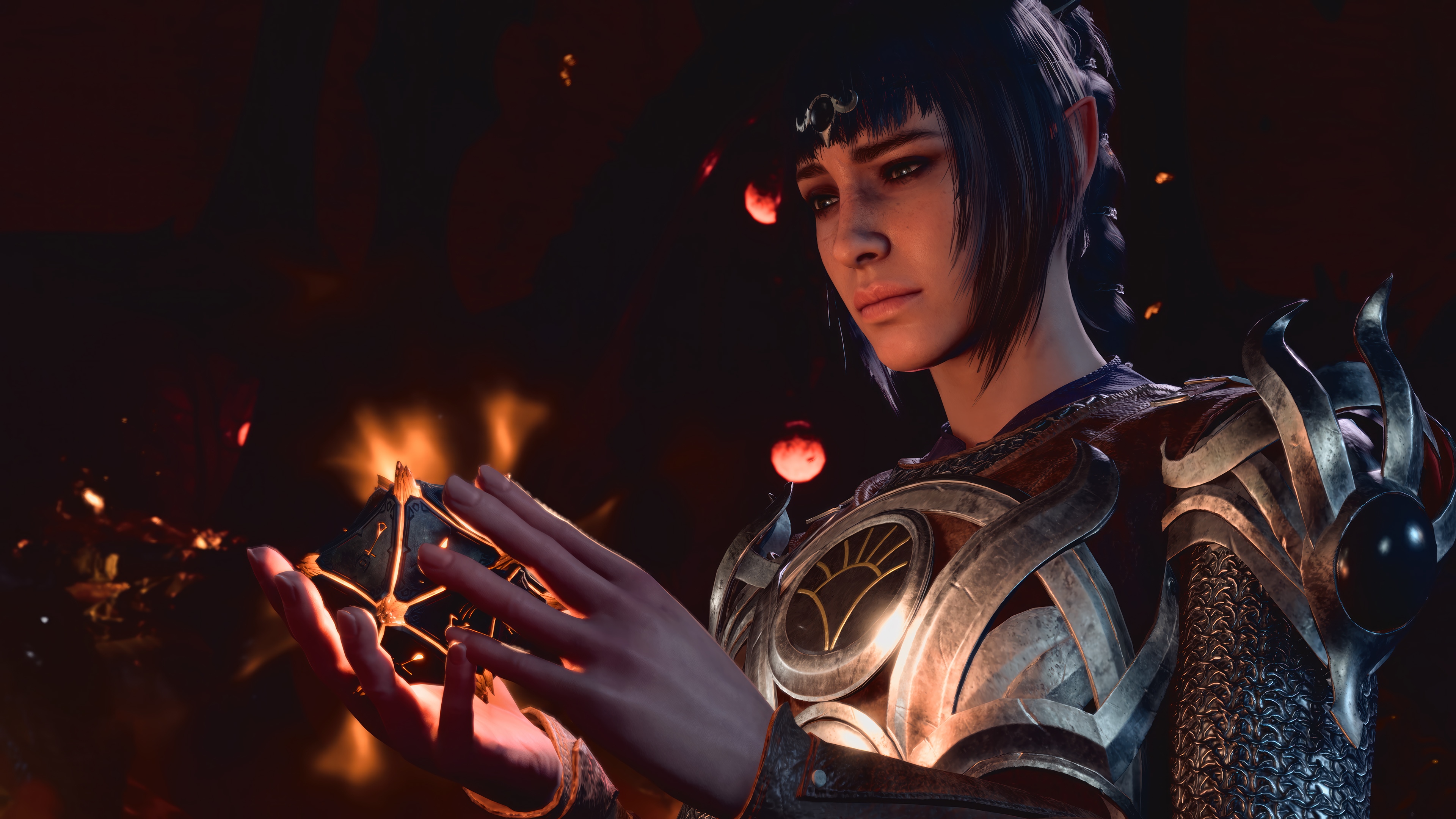 Video Game Character Holding a Glowing Orb HD Wallpaper