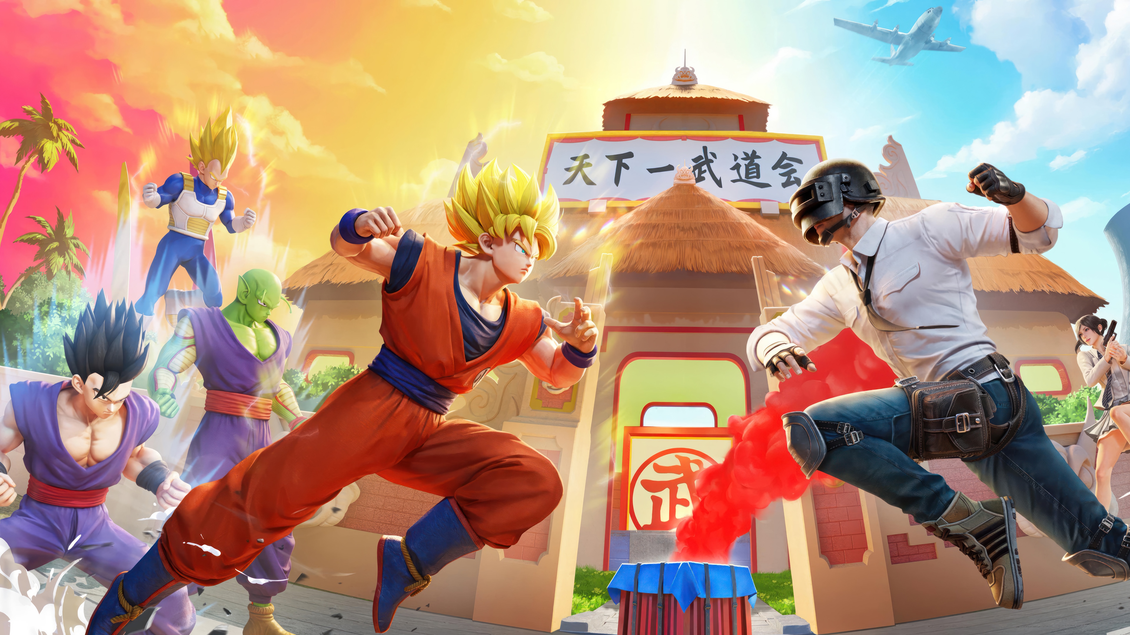 PUBG Mobile x Dragon Ball Super Crossover HD Wallpaper