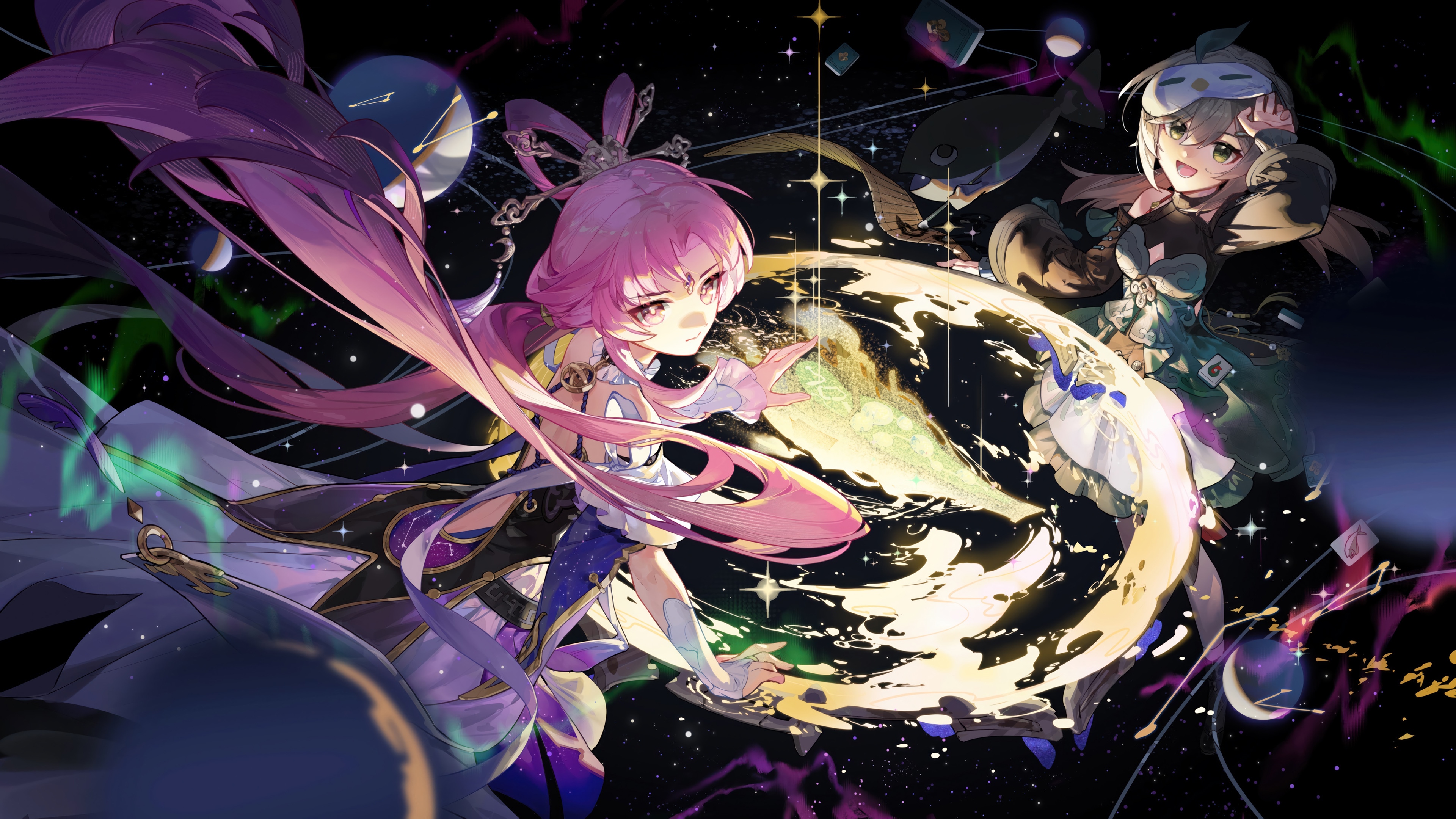 Honkai: Star Rail Fu Xuan and Qingque 4K HD Wallpaper