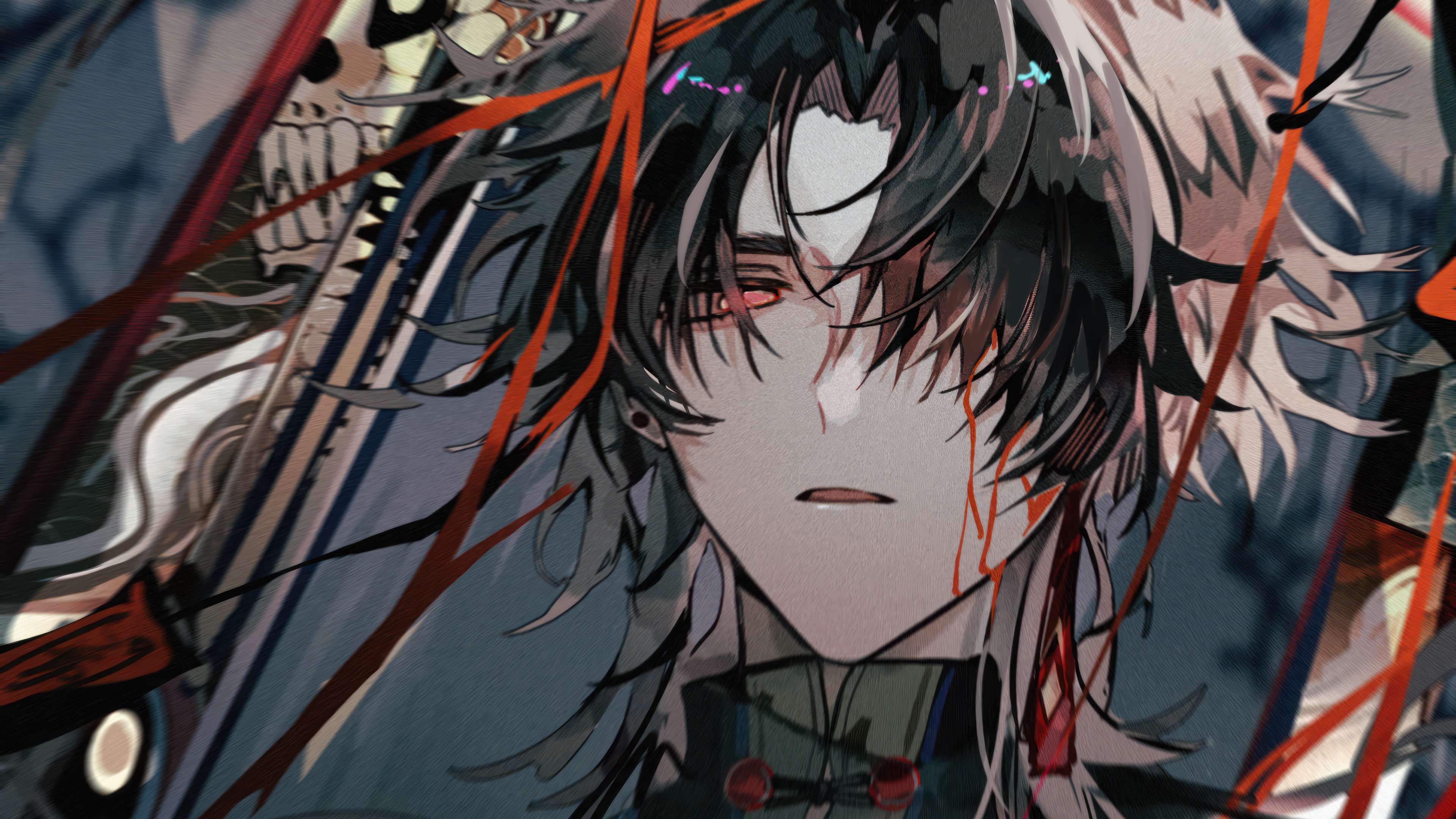 Blade from Honkai: Star Rail with blood HD Wallpaper