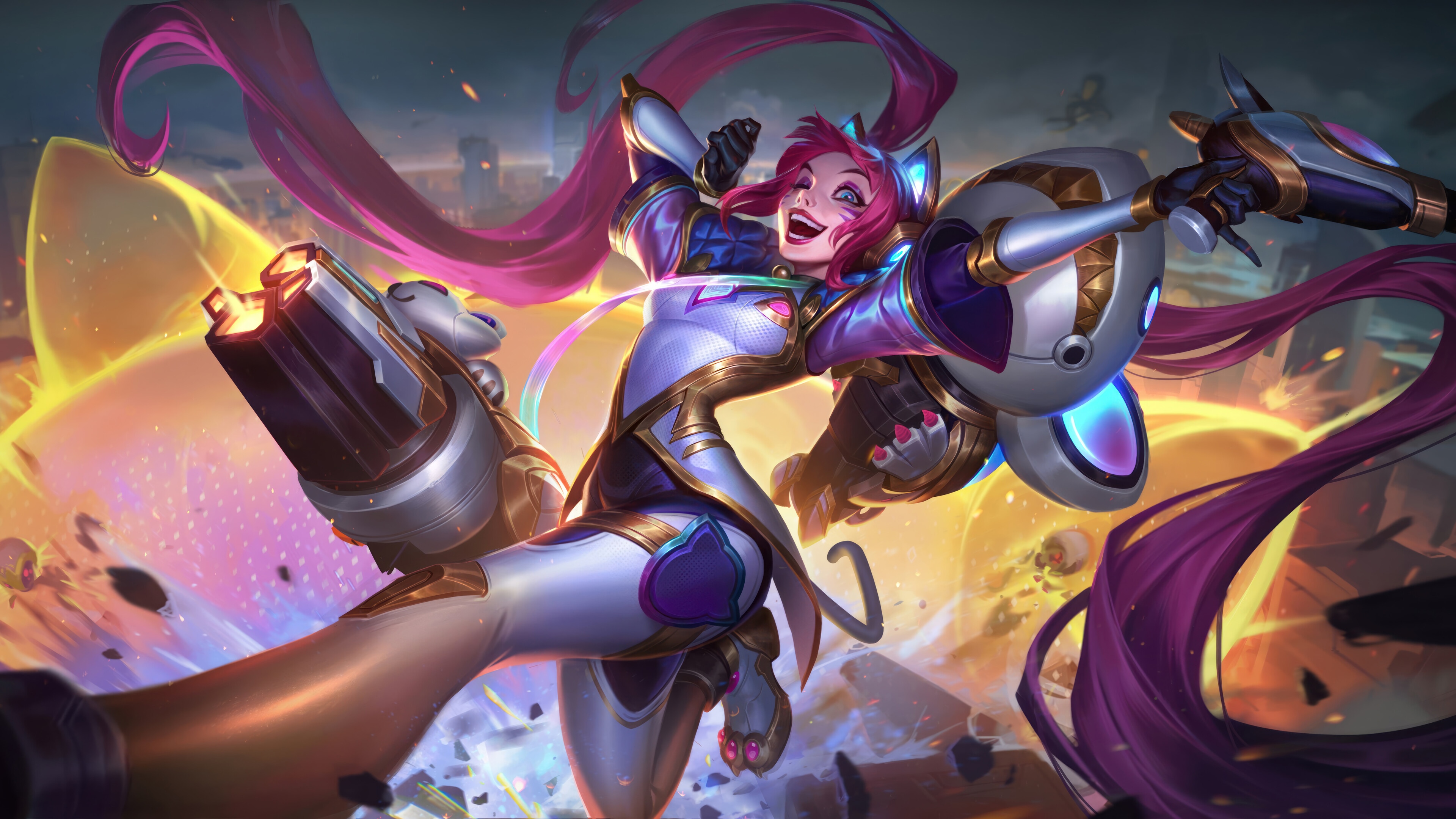 Jinx from League of Legends 4K Splash Art HD Wallpaper