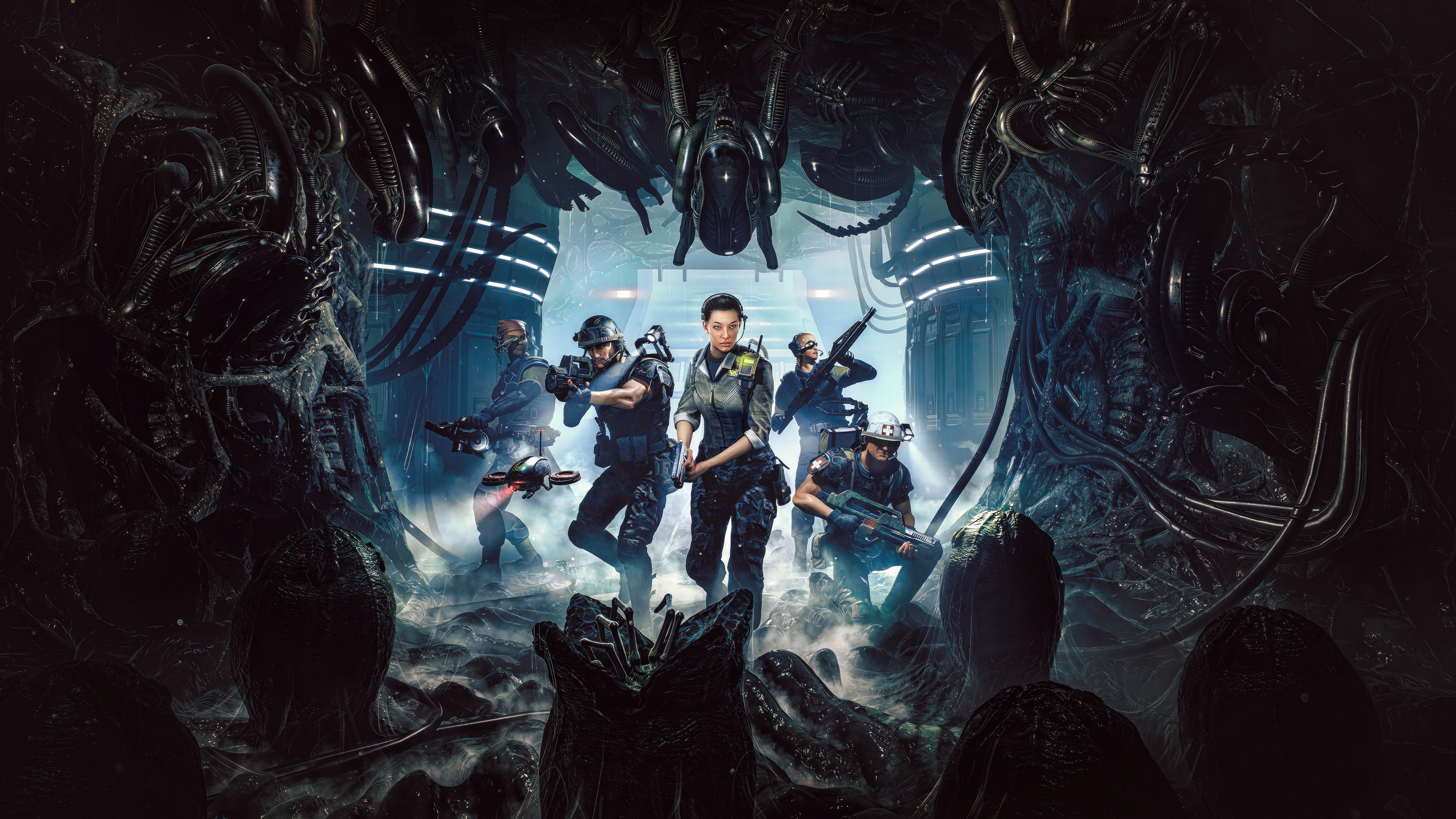 Aliens: Dark Descent 4K HD Wallpaper