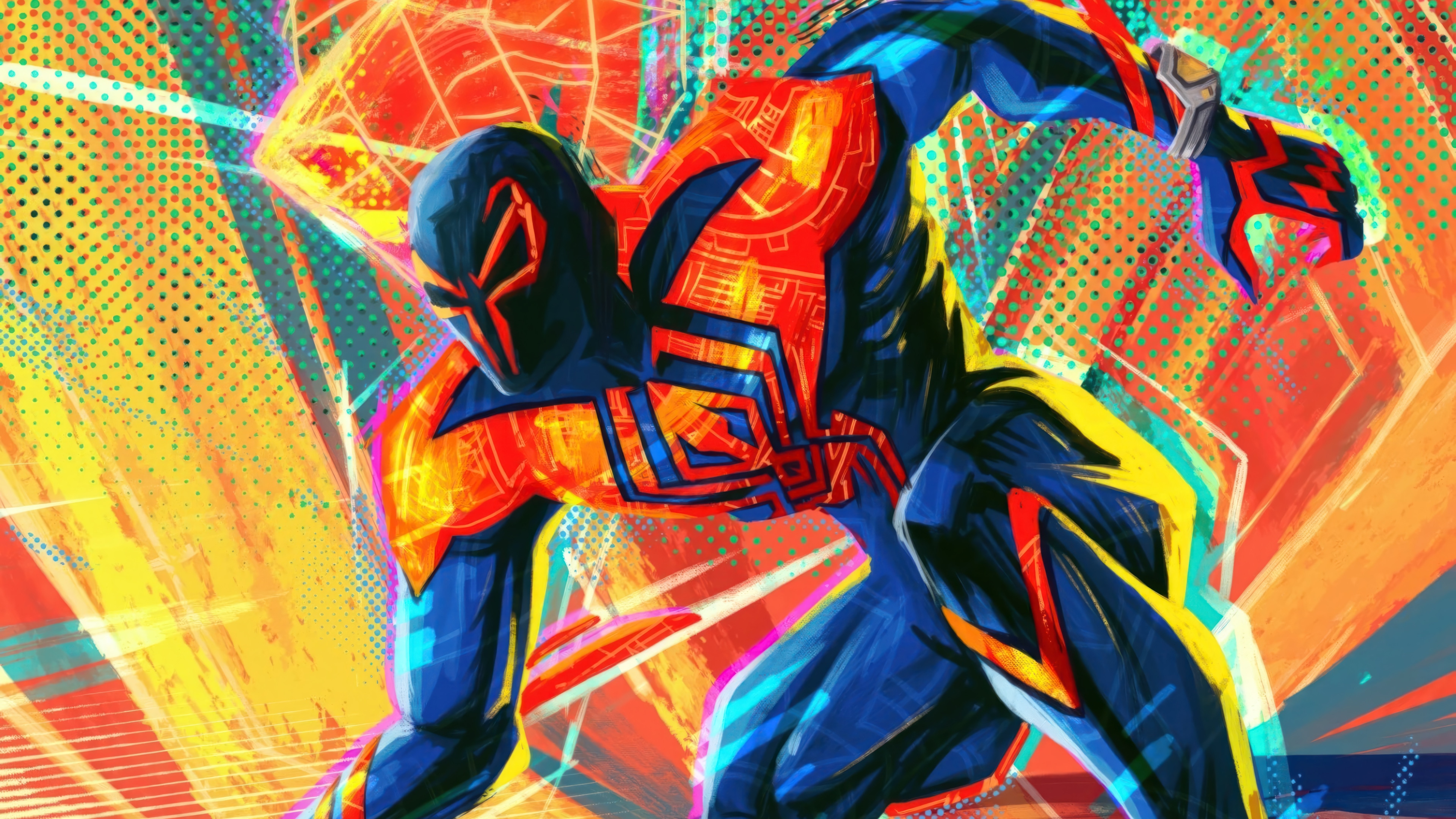 Spider-Man 2099 in Spider-Man: Across the Spider-Verse 4K HD Wallpaper