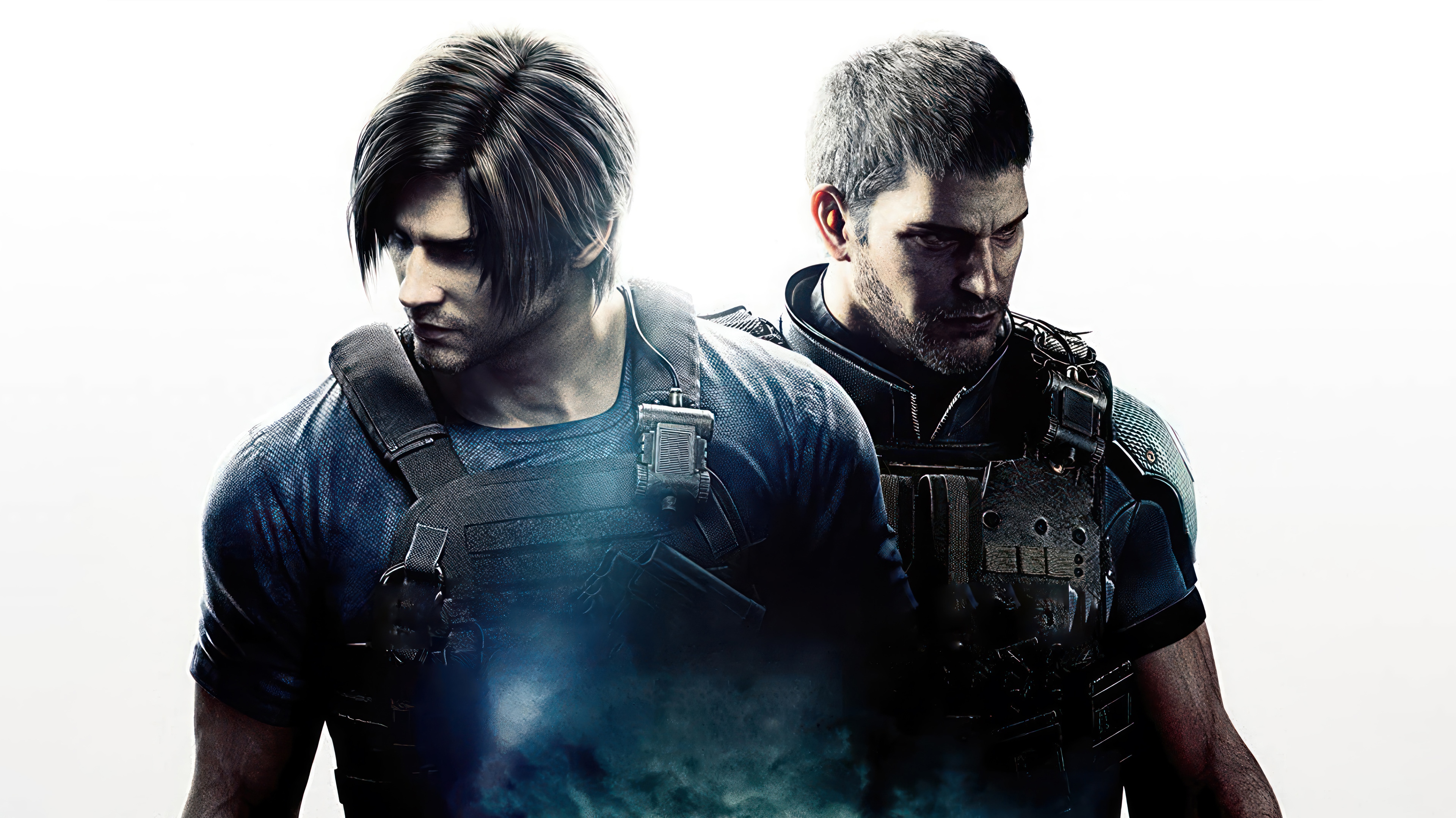 Leon S. Kennedy and Chris Redfield in Resident Evil: Death Island 4K HD Wallpaper
