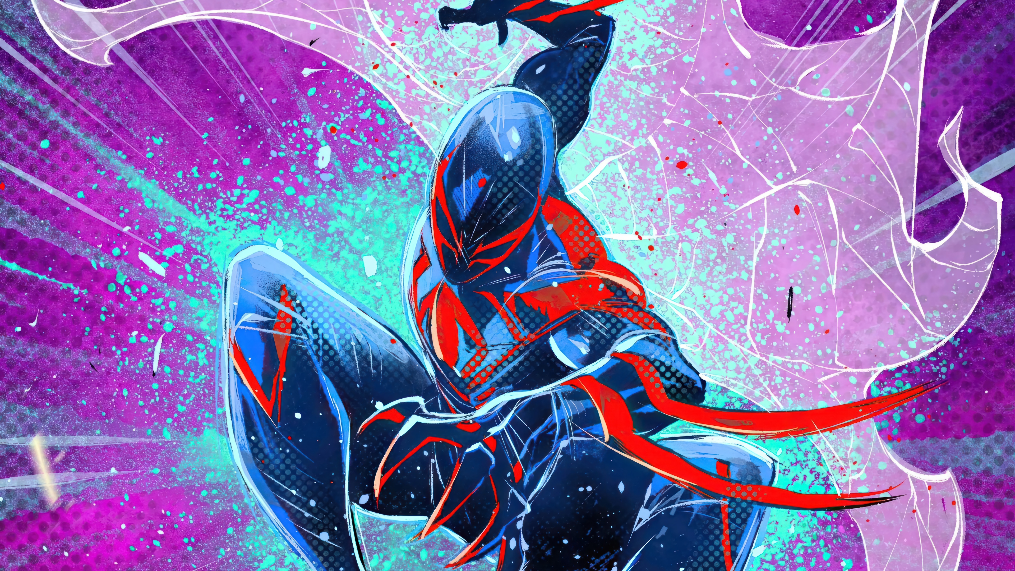 Spider-Man 2099 in Spider-Man: Across the Spider-Verse 4K HD Wallpaper