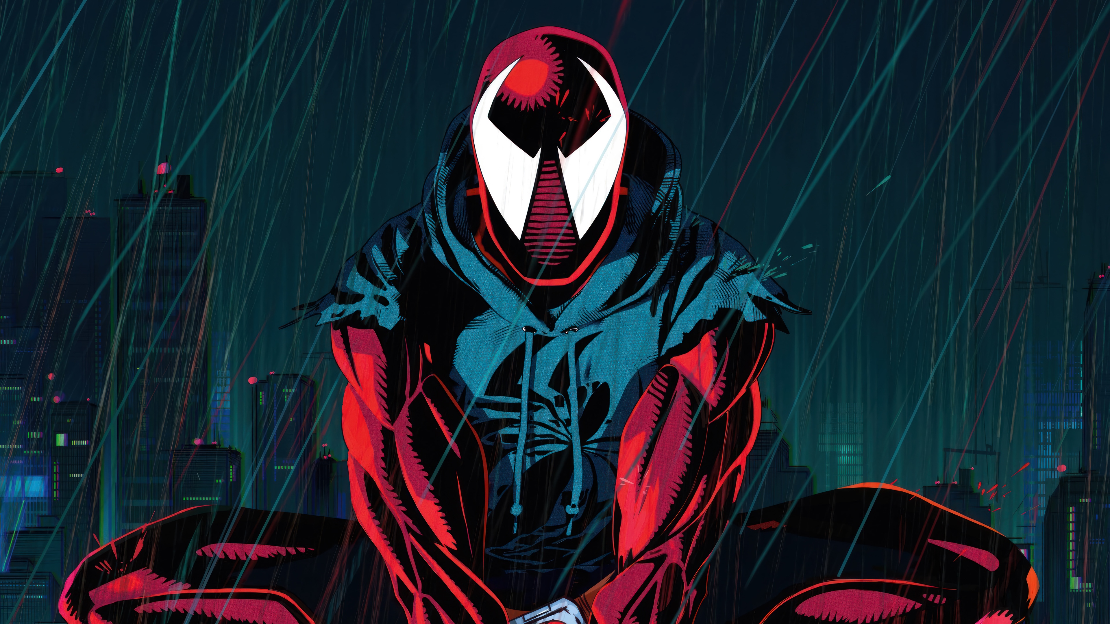 Scarlet Spider in Spider-Man: Across the Spider-Verse 4K HD Wallpaper