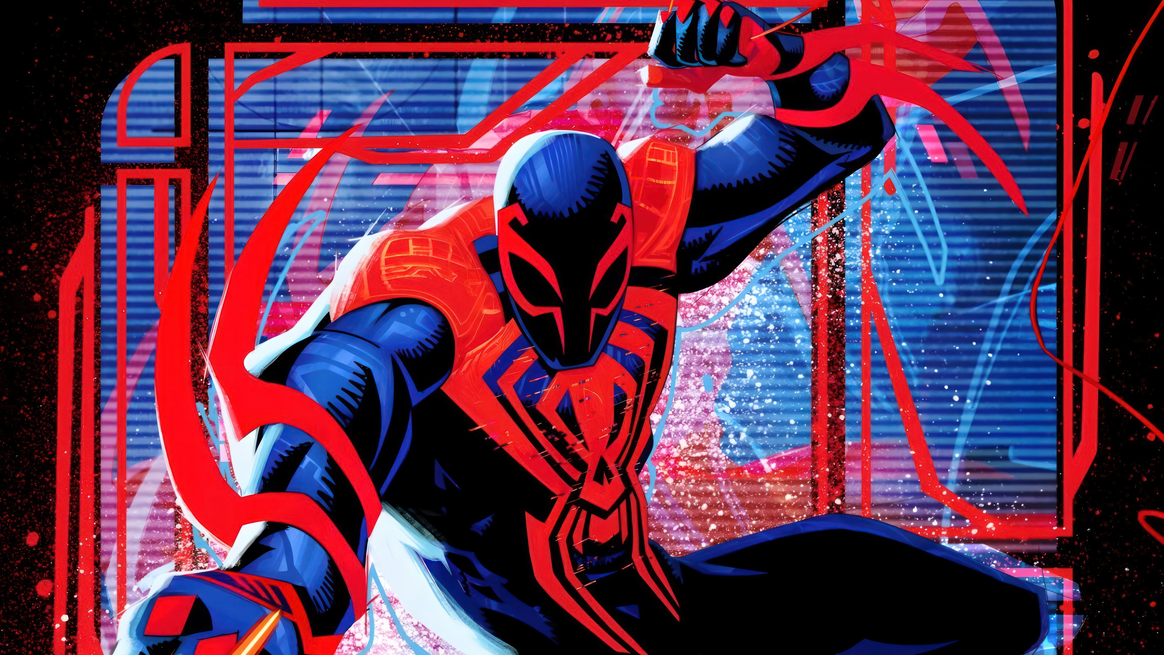 Spider-Man 2099 in Spider-Man: Across the Spider-Verse 4K HD Wallpaper