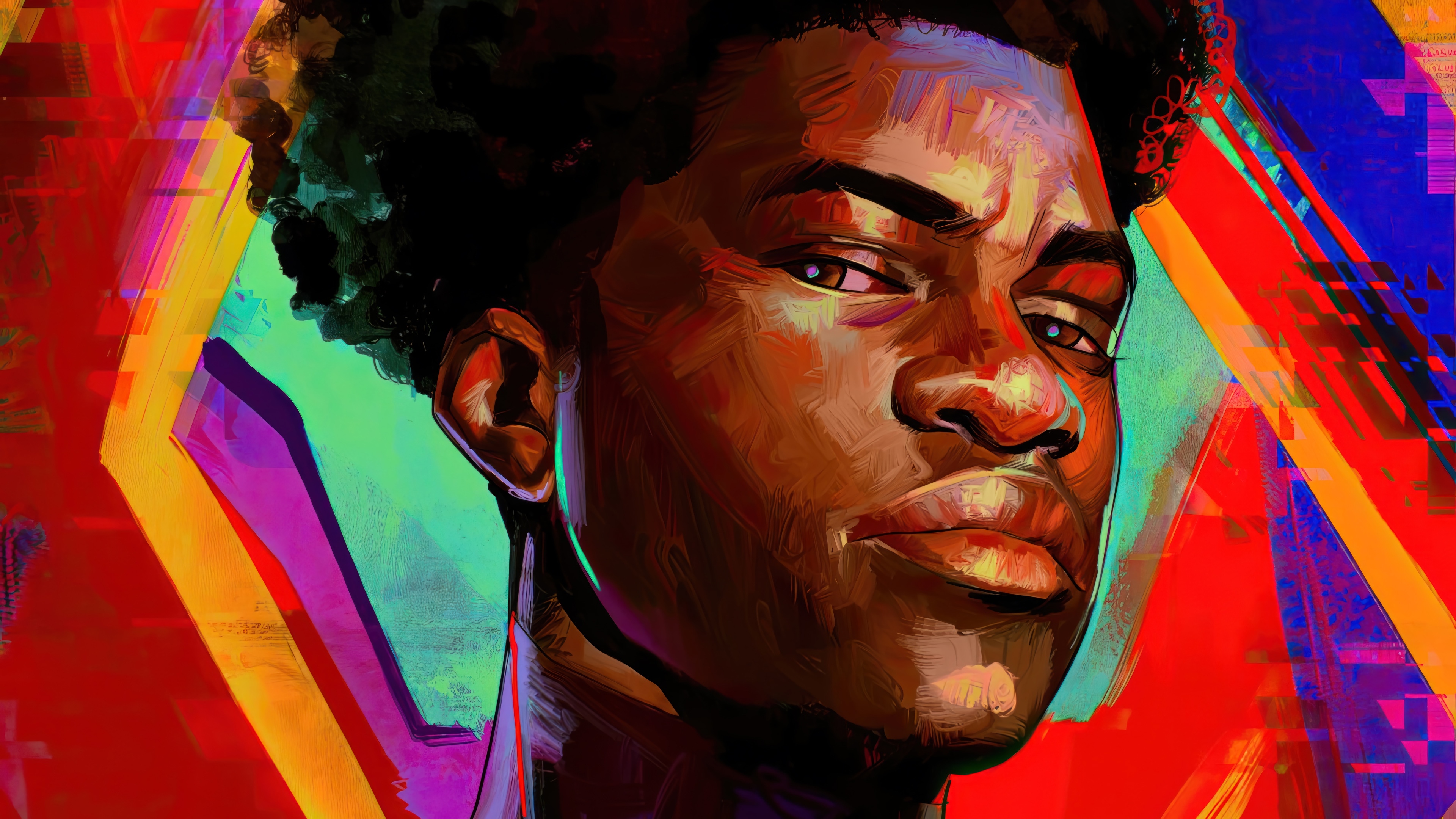 Miles Morales in Spider-Man: Across the Spider-Verse 4K HD Wallpaper