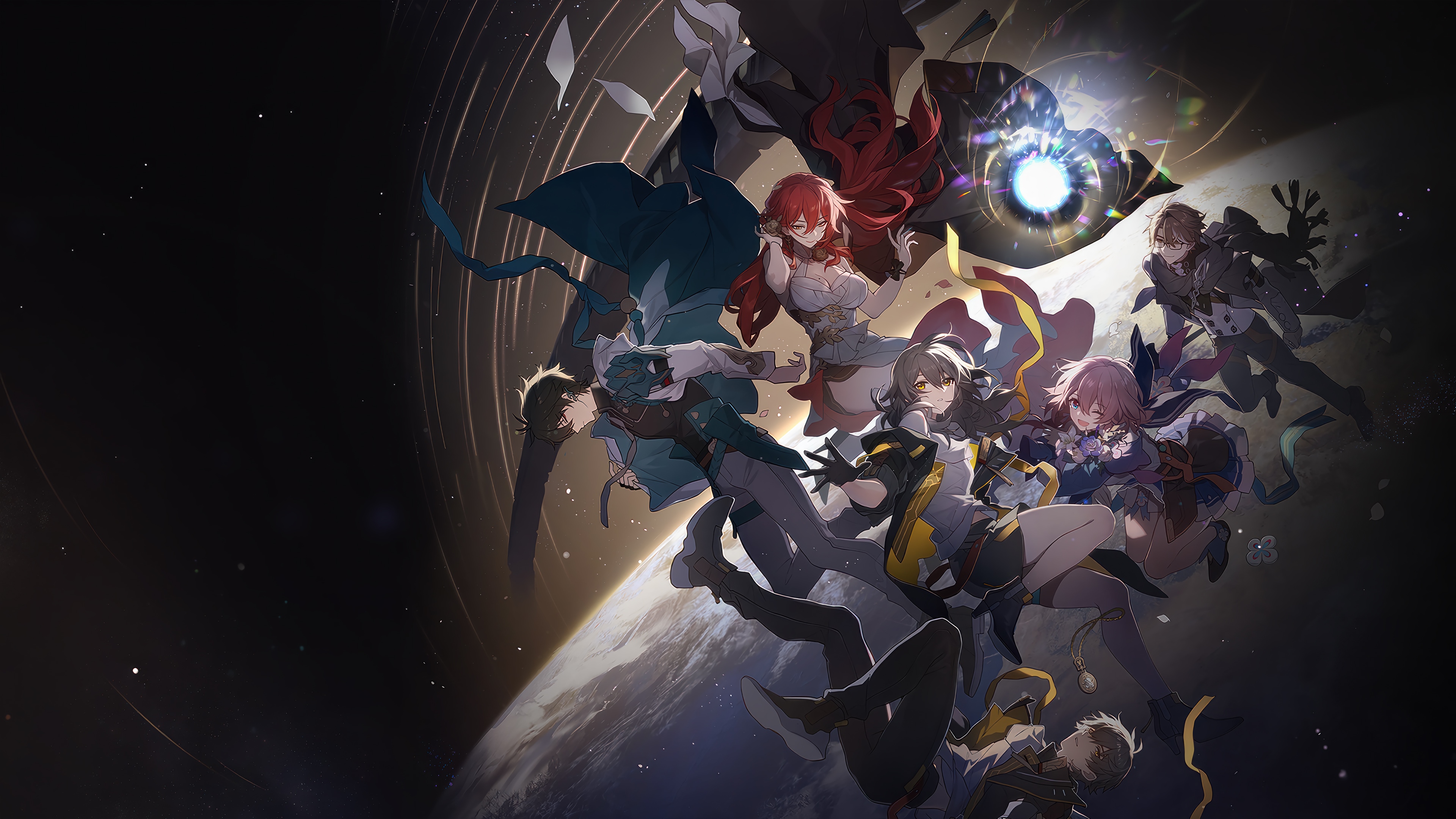 Honkai: Star Rail Characters in Space HD Wallpaper