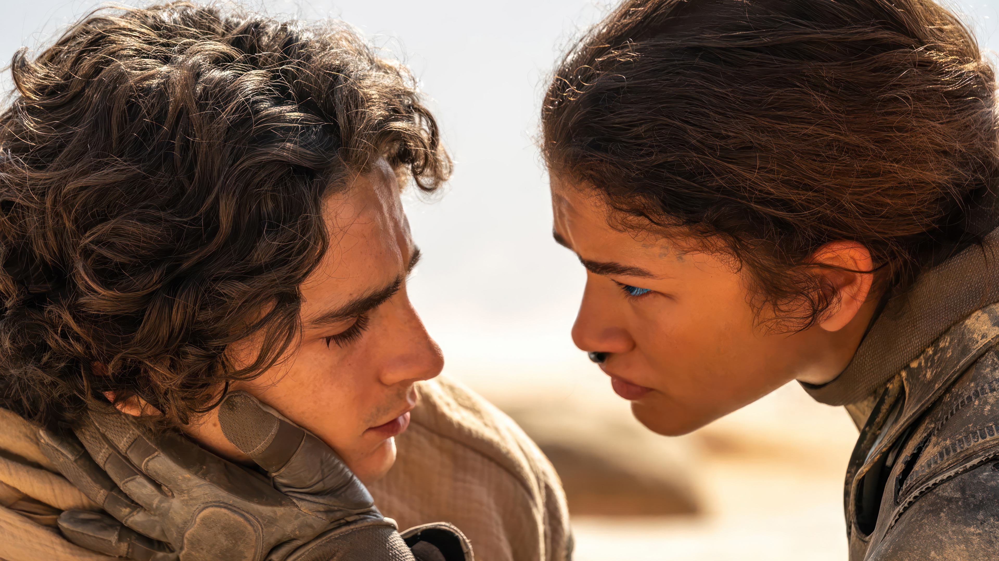 Dune: Part Two Timothee Chalamet and Zendaya 4K HD Wallpaper