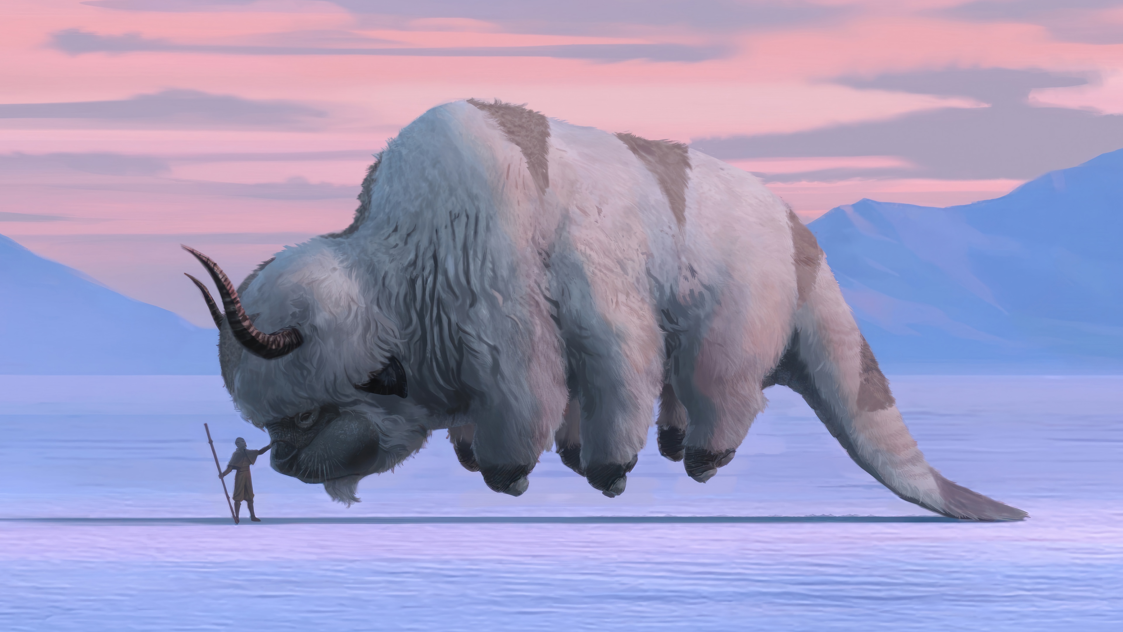 Appa from Avatar: The Last Airbender in 4K HD Wallpaper
