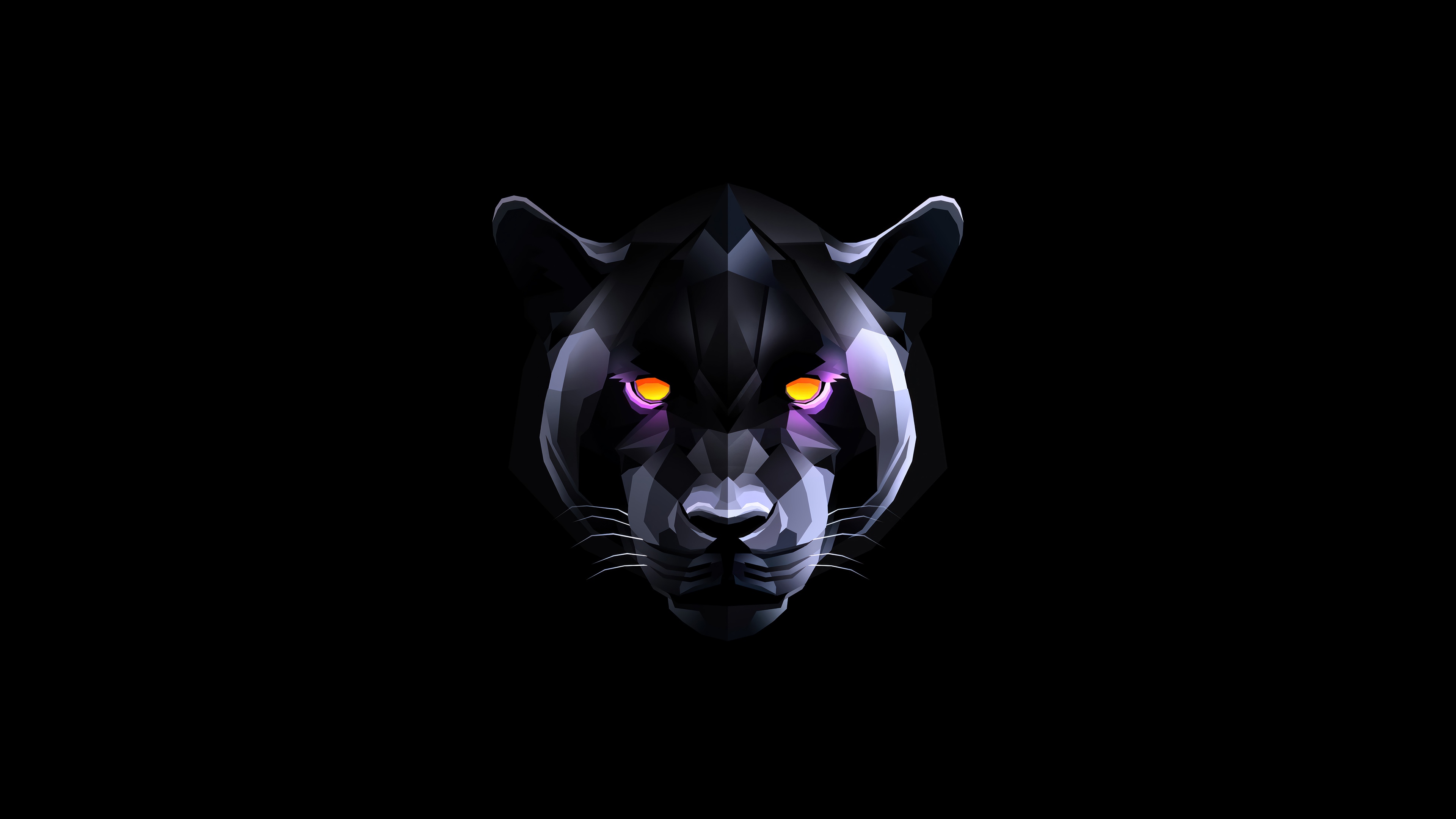 Abstract Black Panther 4K HD Wallpaper
