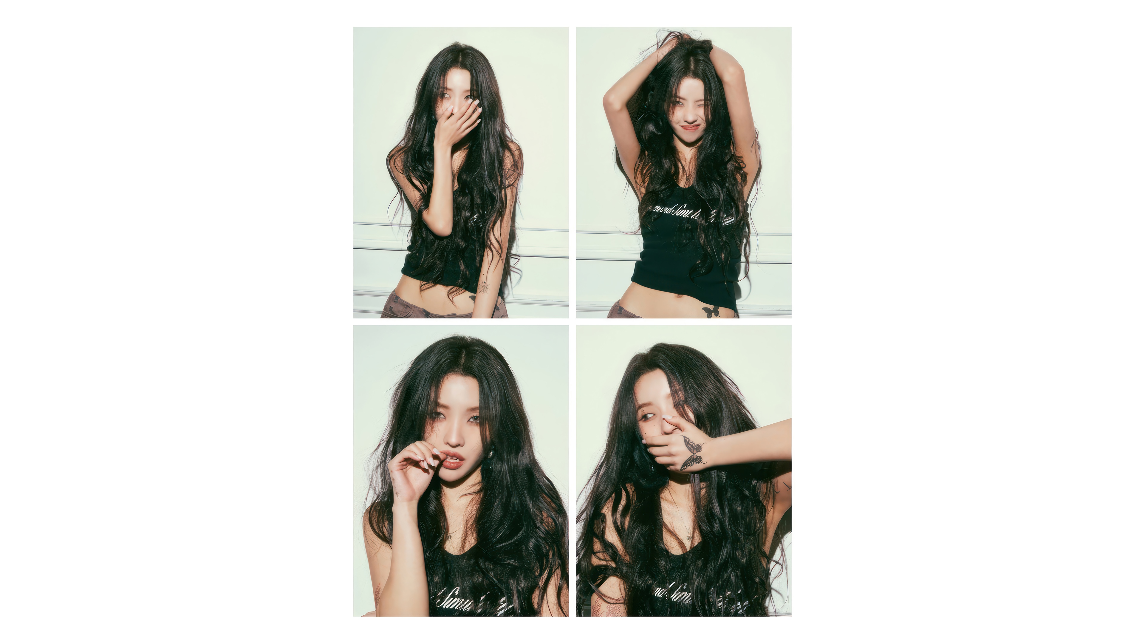 Soyeon from GIDLE in a photo booth HD Wallpaper