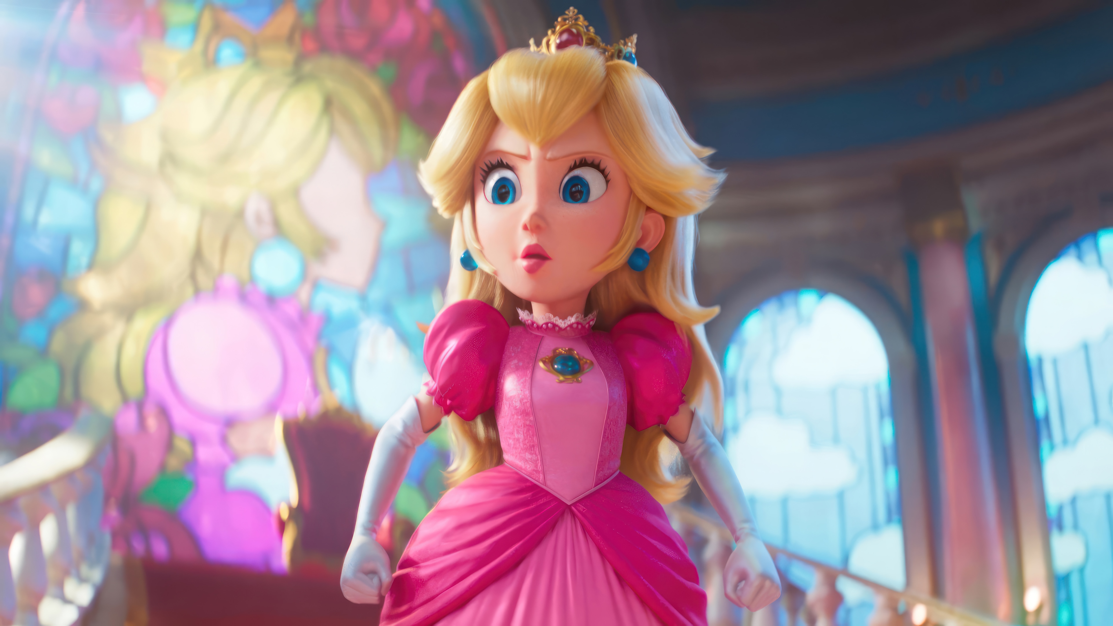 Princess Peach from The Super Mario Bros. Movie 4K HD Wallpaper