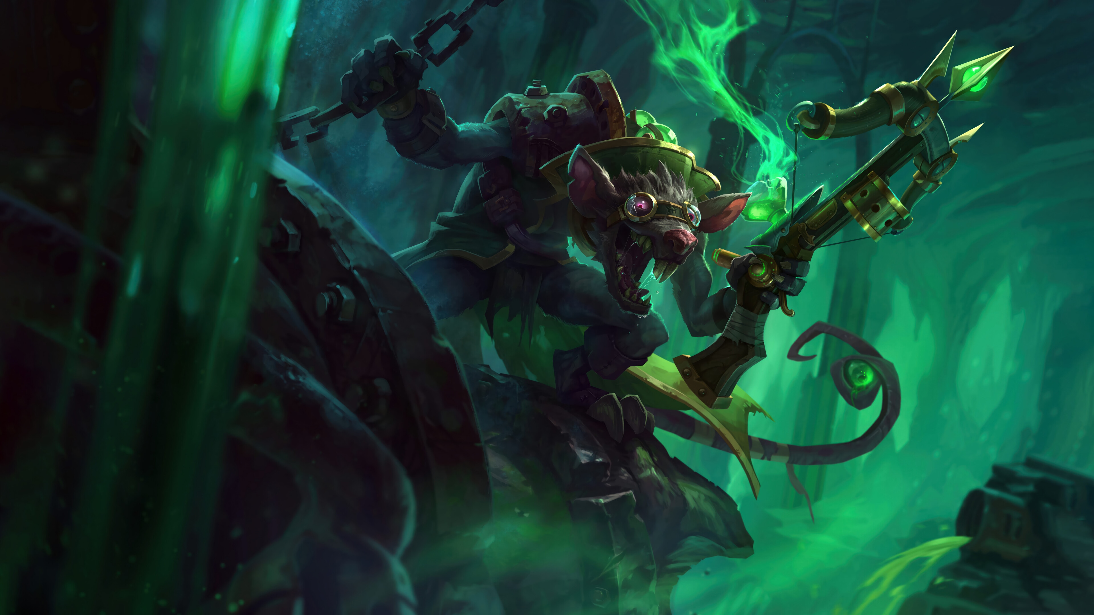 Twitch the Plague Rat from League of Legends 4K HD Wallpaper