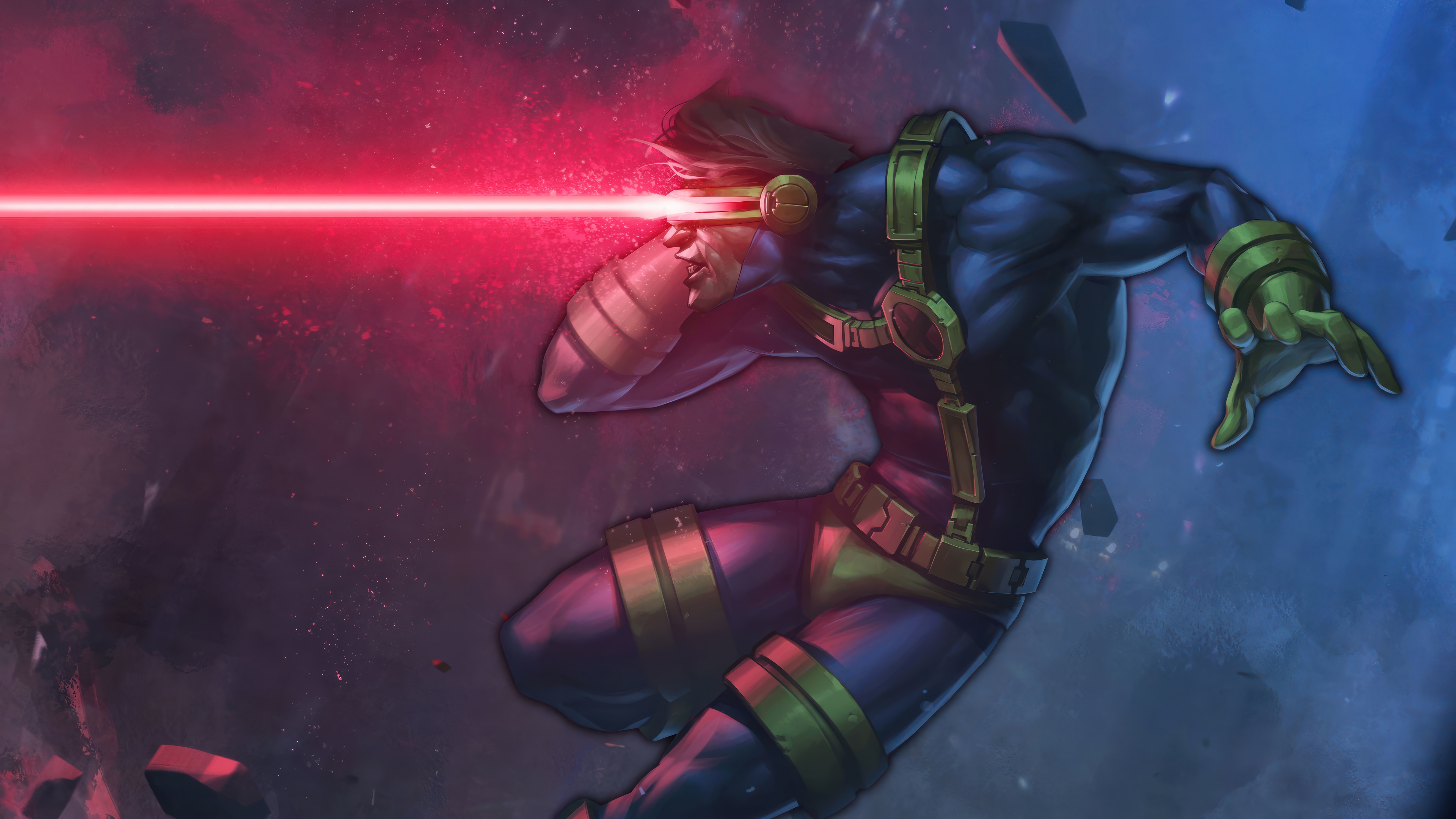 Cyclops from X-Men firing optic blast HD Wallpaper
