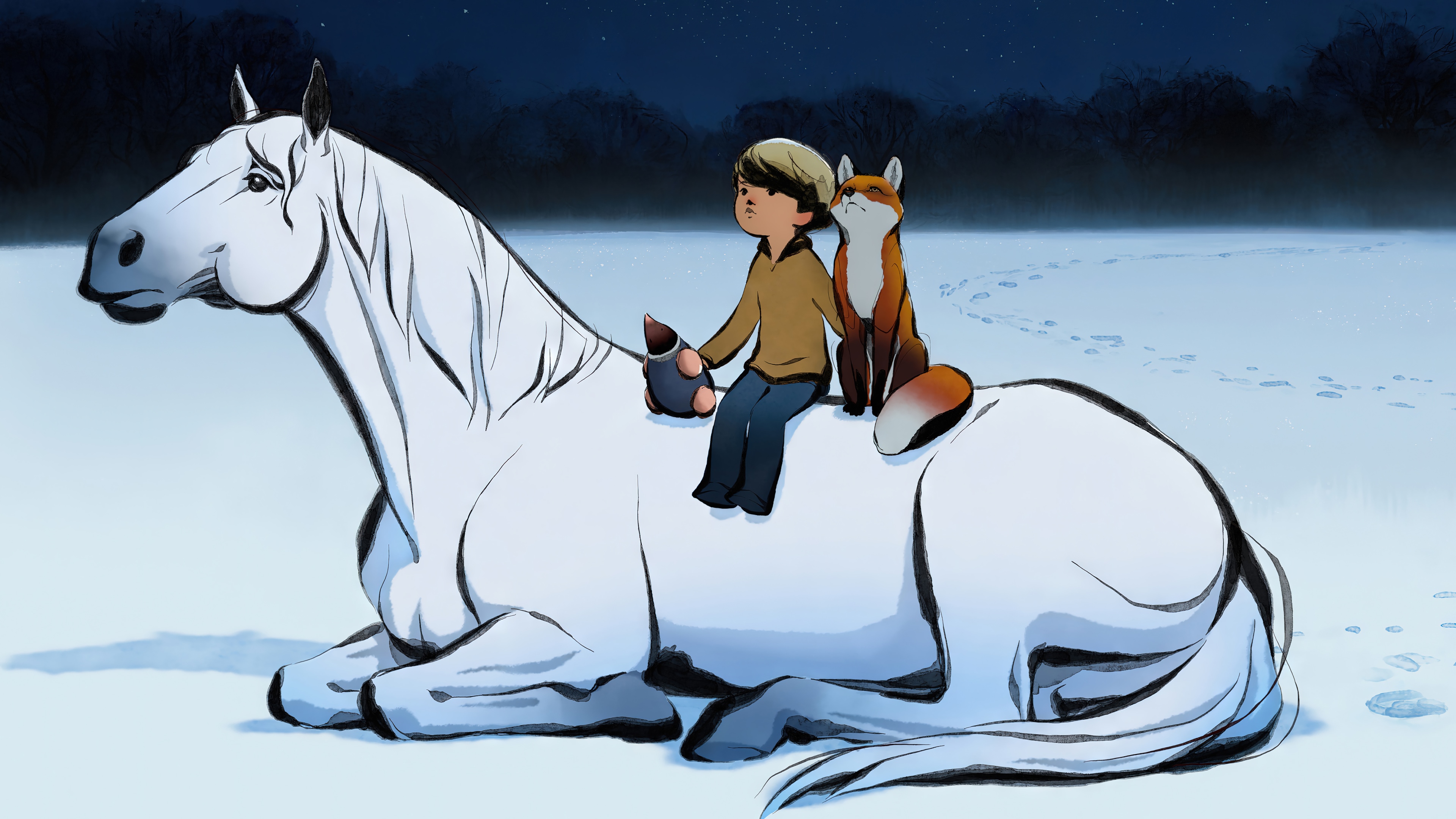 The Boy, the Mole, the Fox and the Horse 4K HD Wallpaper