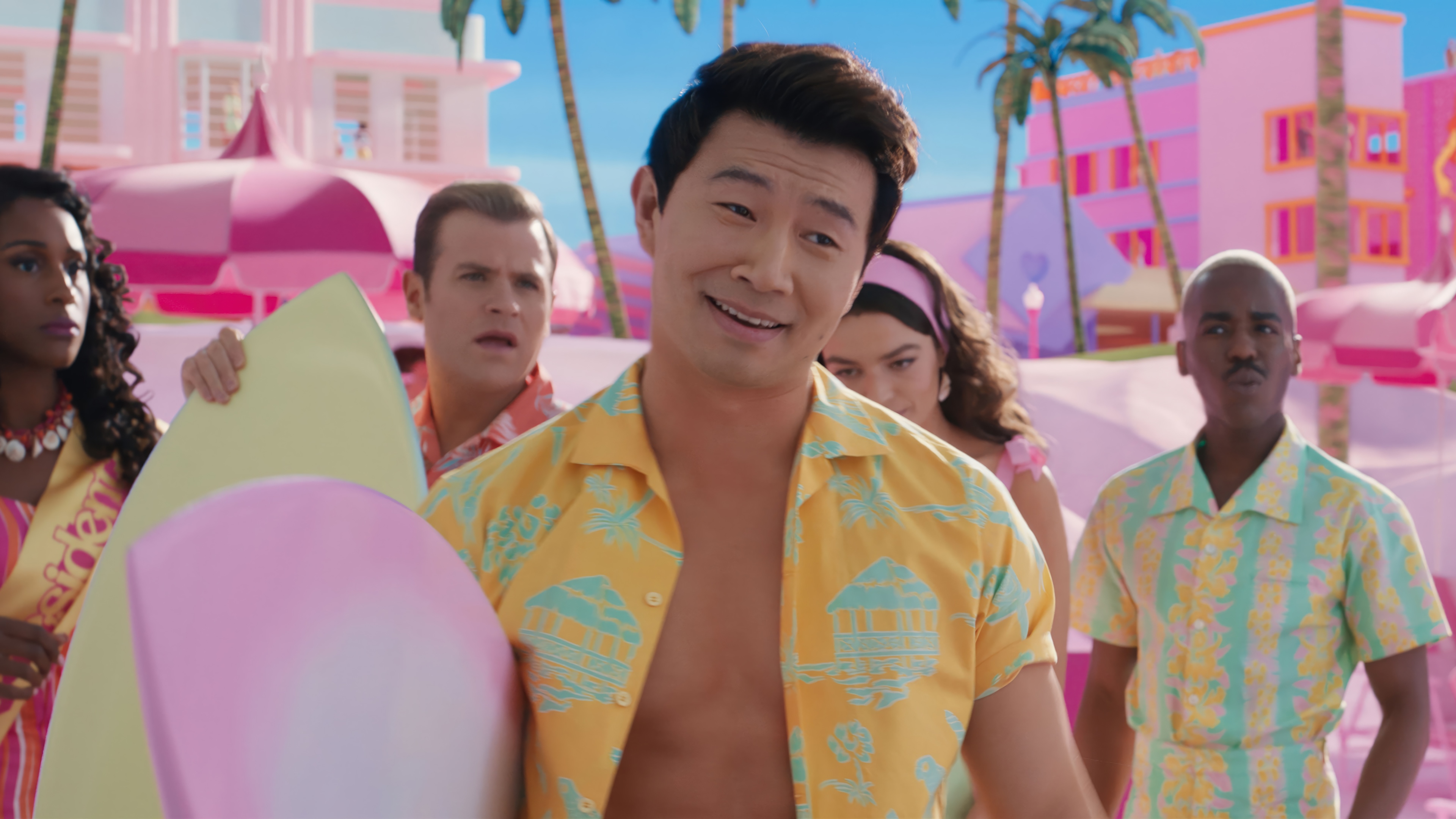 Barbie Ken and friends with surfboards HD Wallpaper