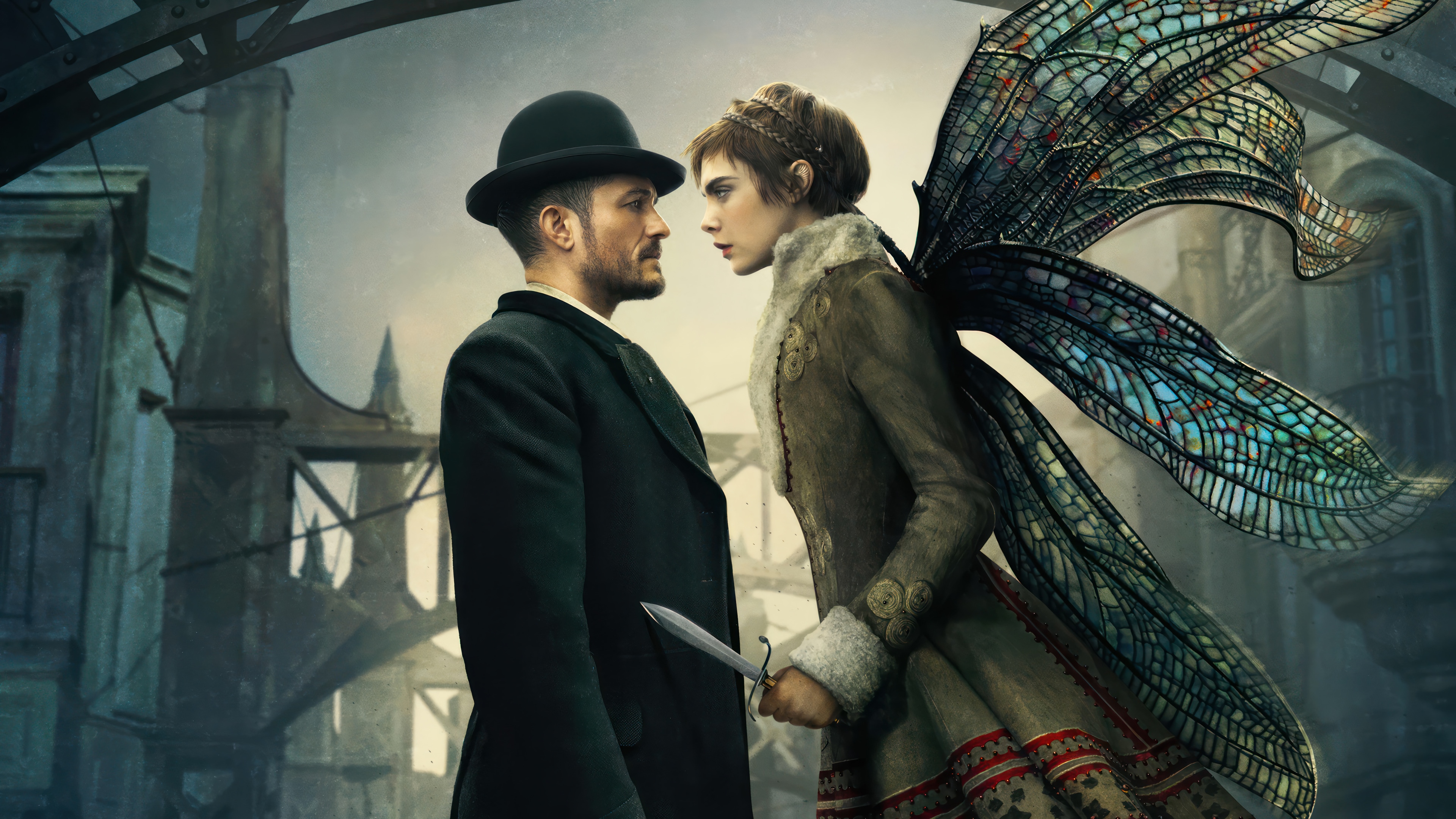 Carnival Row: Orlando Bloom and Cara Delevingne HD Wallpaper