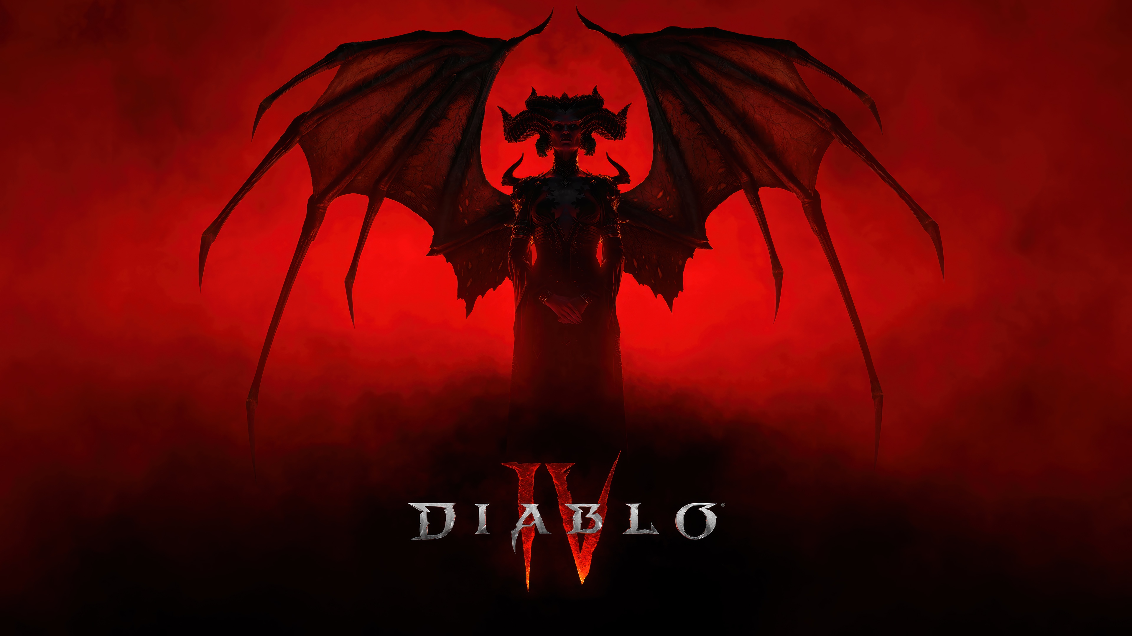 Diablo IV Lilith Silhouette 4K HD Wallpaper