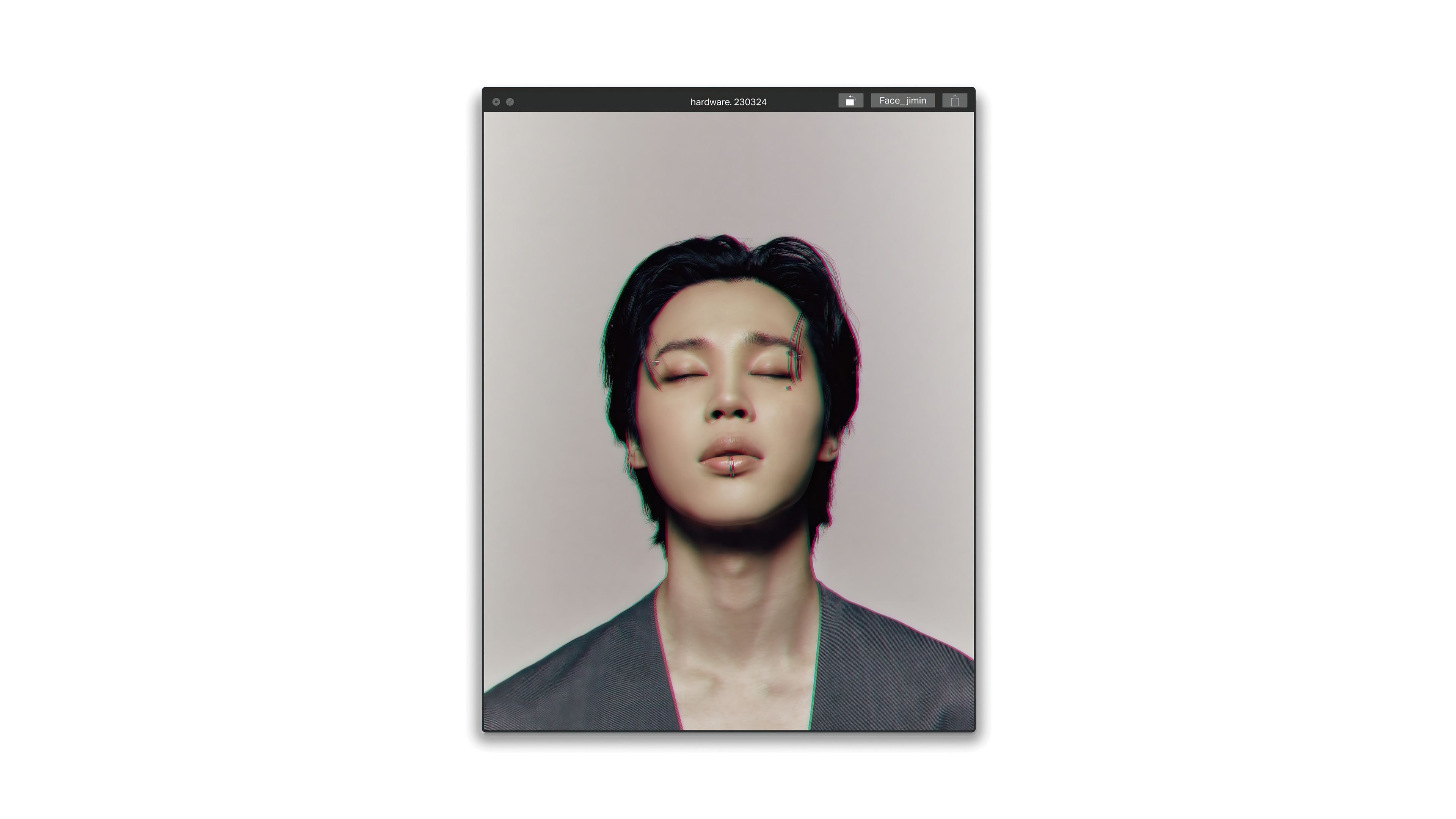 Jimin with glitch effect HD Wallpaper