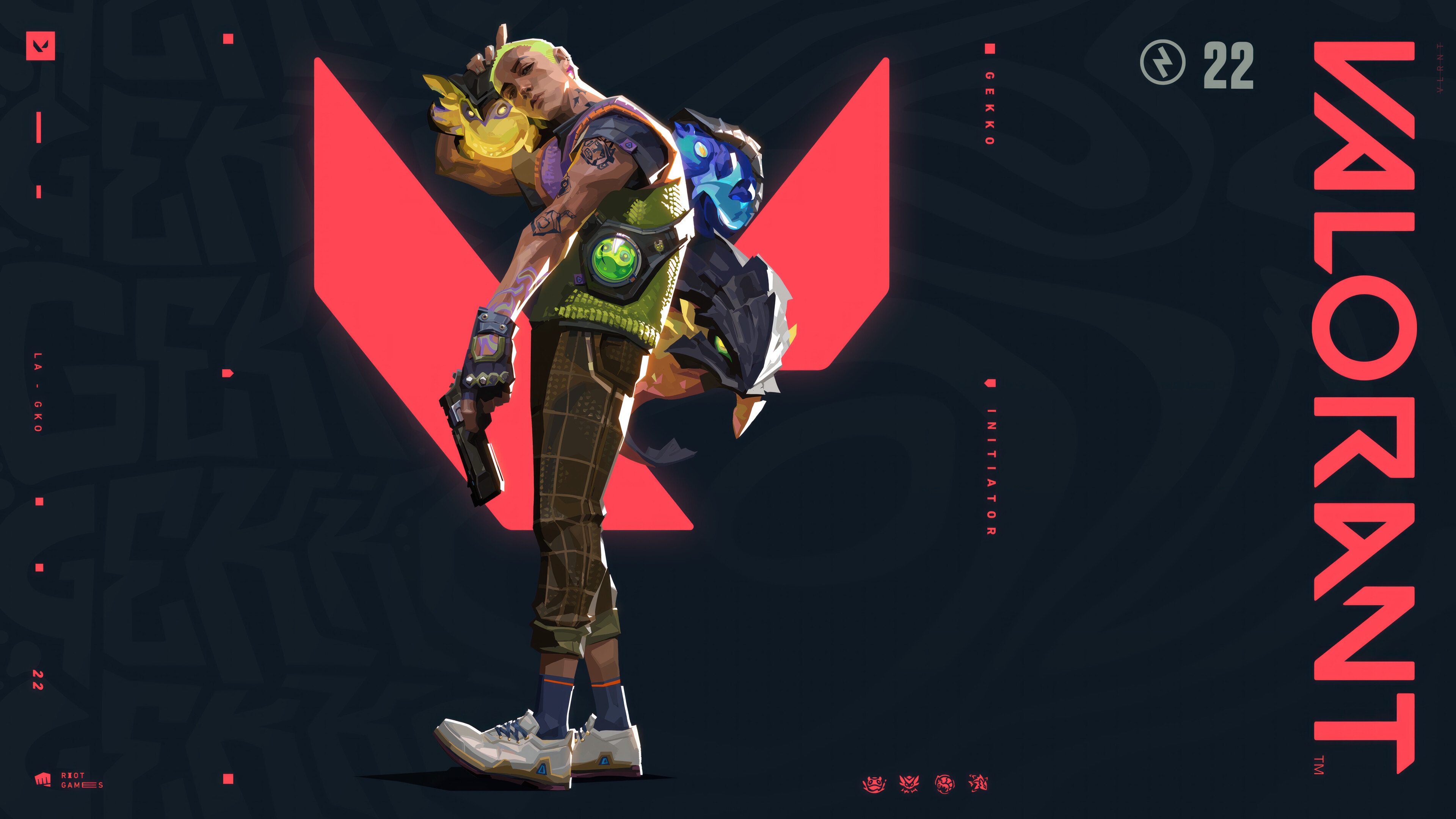 Valorant Gekko 4K HD Wallpaper