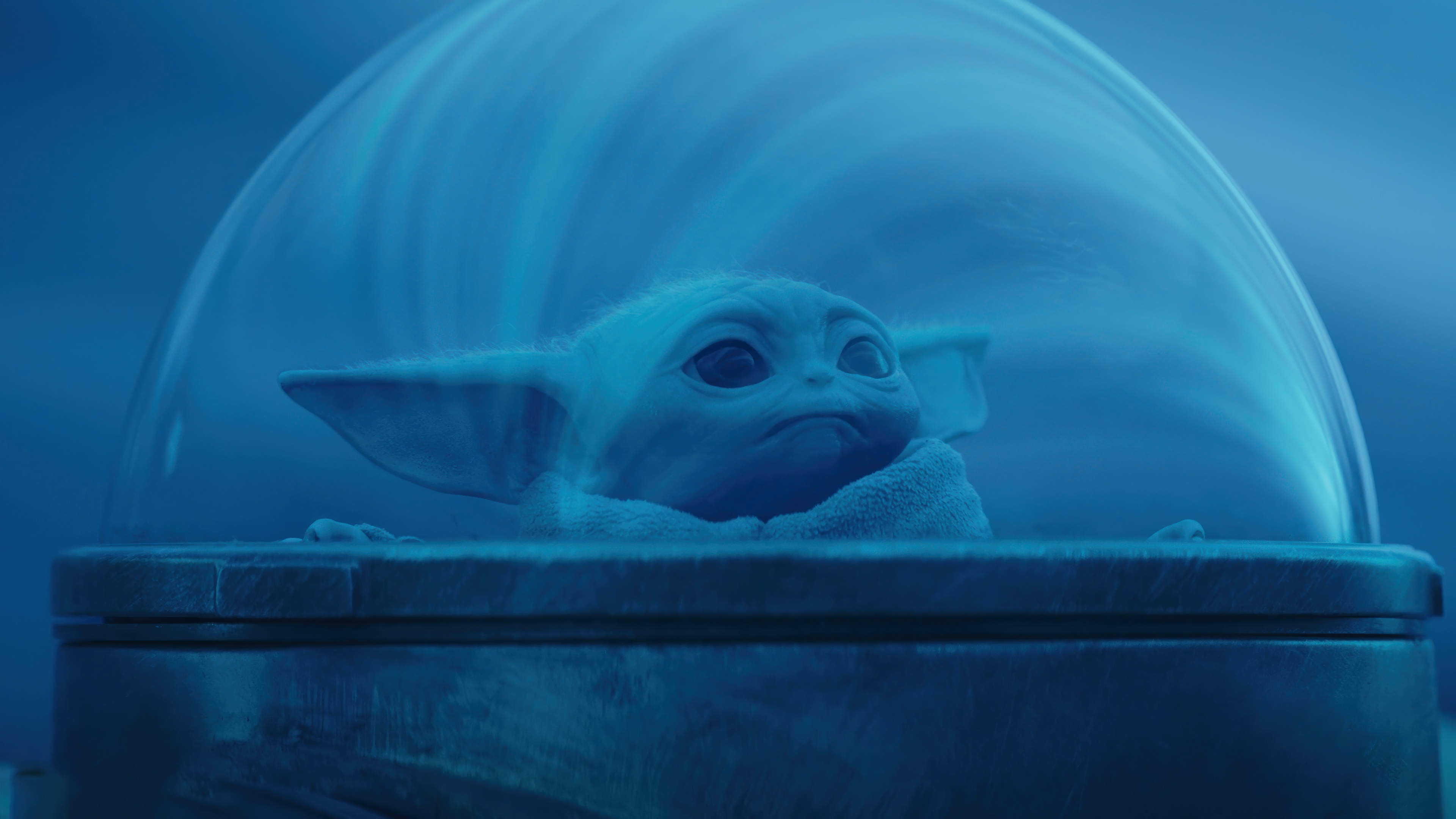 Grogu in a pod from The Mandalorian 4K HD Wallpaper